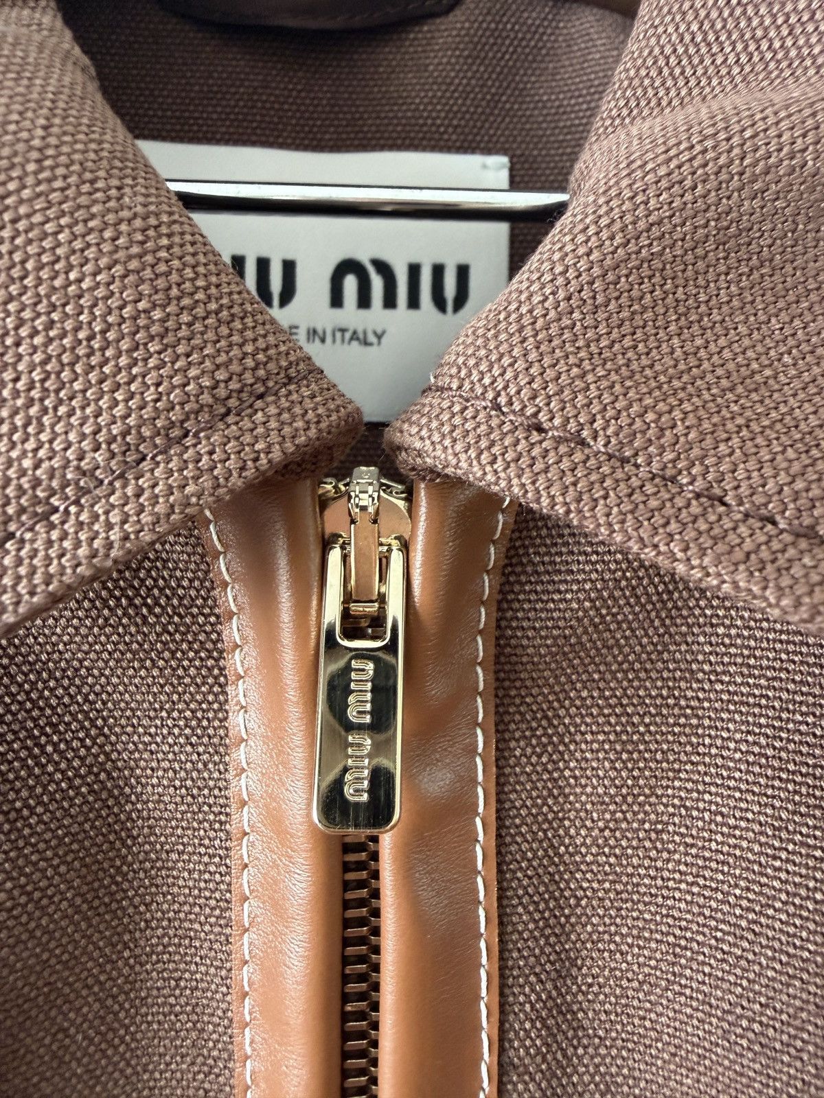 Miu Miu MIU MIU Canvas Jacket Size US L / EU 52-54 / 3 - 5 Thumbnail