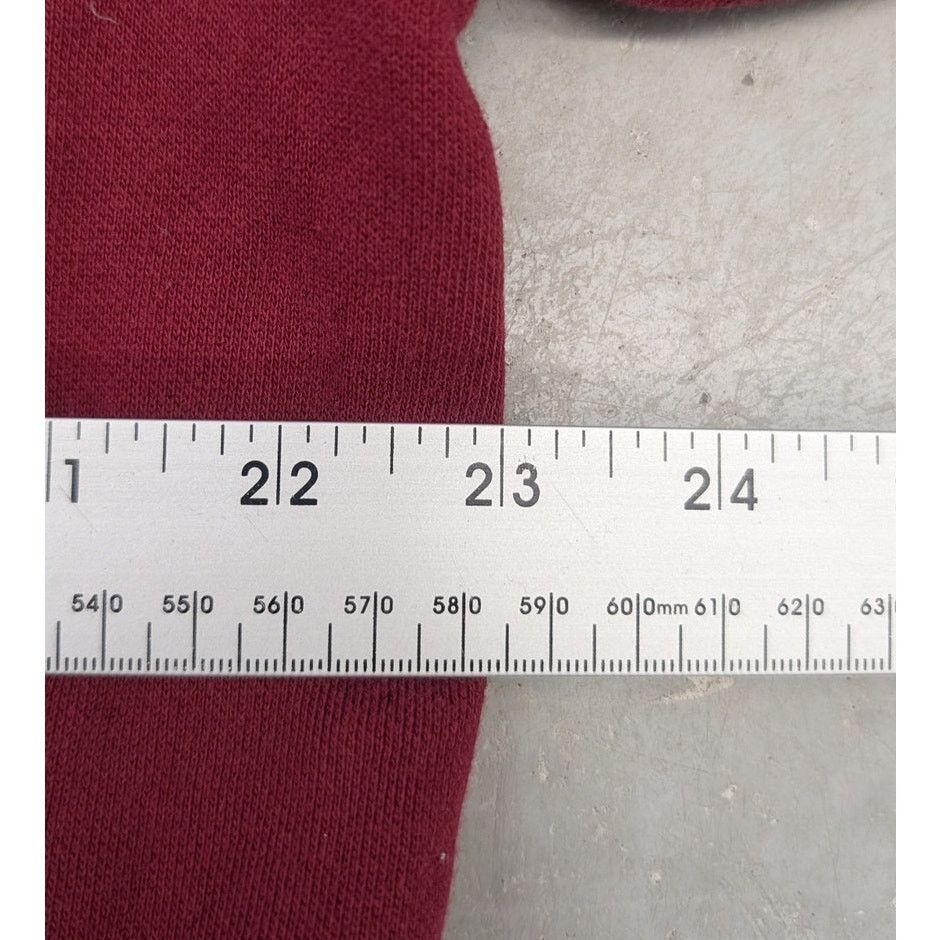 Nike × Vintage 2000s Nike Maroon & White Hockey Stars Hoodie Size US M / EU 48-50 / 2 - 6 Thumbnail