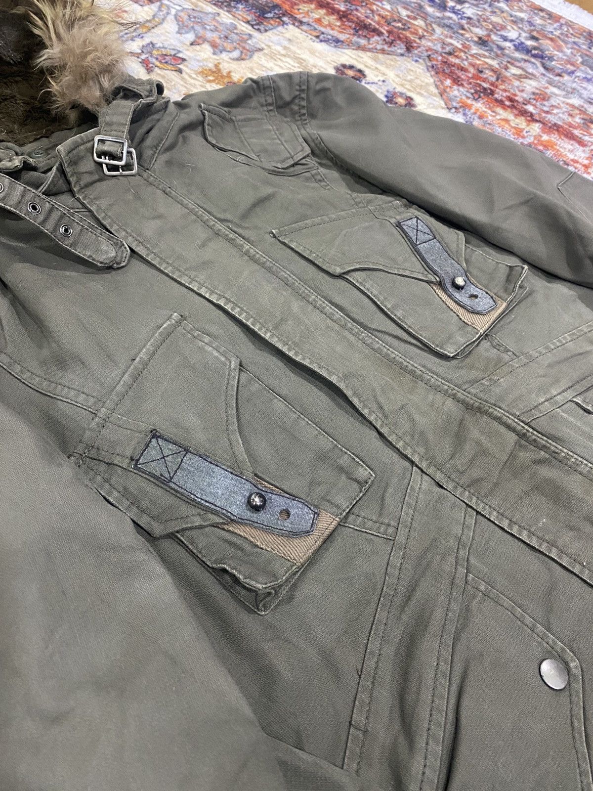 PPFM Ppfm Punk Raccoon Fur Hooded Multi-Pocket Design Military Size US M / EU 48-50 / 2 - 9 Thumbnail