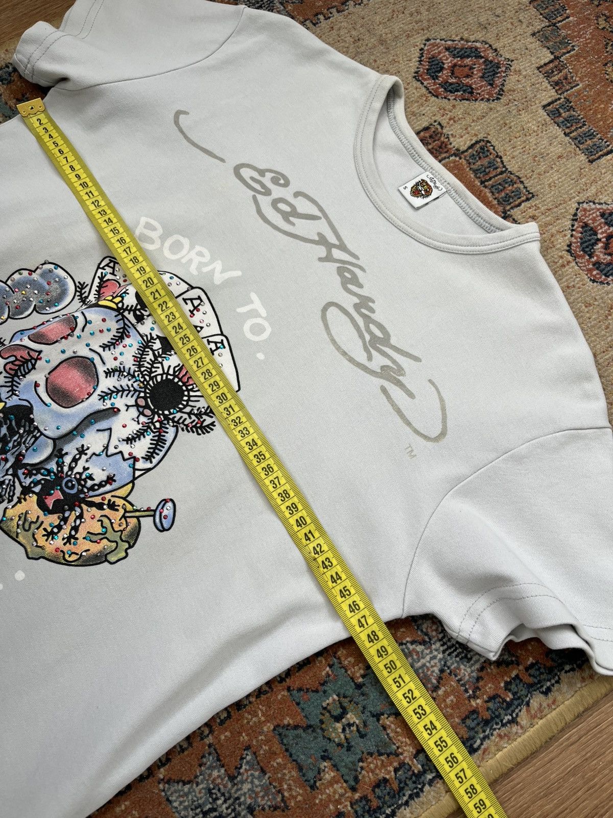 Ed Hardy × Vintage Ed Hardy T-Shirt White Women's Printed Size S Size S / US 4 / IT 40 - 10 Thumbnail