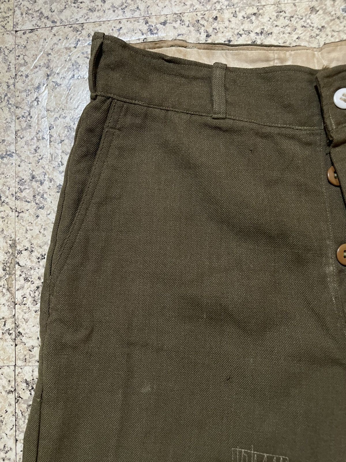 Vintage ARCHIVAL VINTAGE US ARMY M-1945 TROUSERS WWII KOREAN WAR ERA Size US 31 - 5 Thumbnail