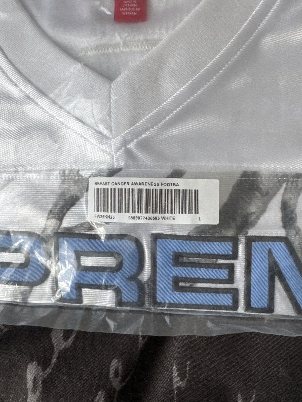 Supreme Breast cancer awareness supreme jersey white Size US L / EU 52-54 / 3 - 3 Thumbnail