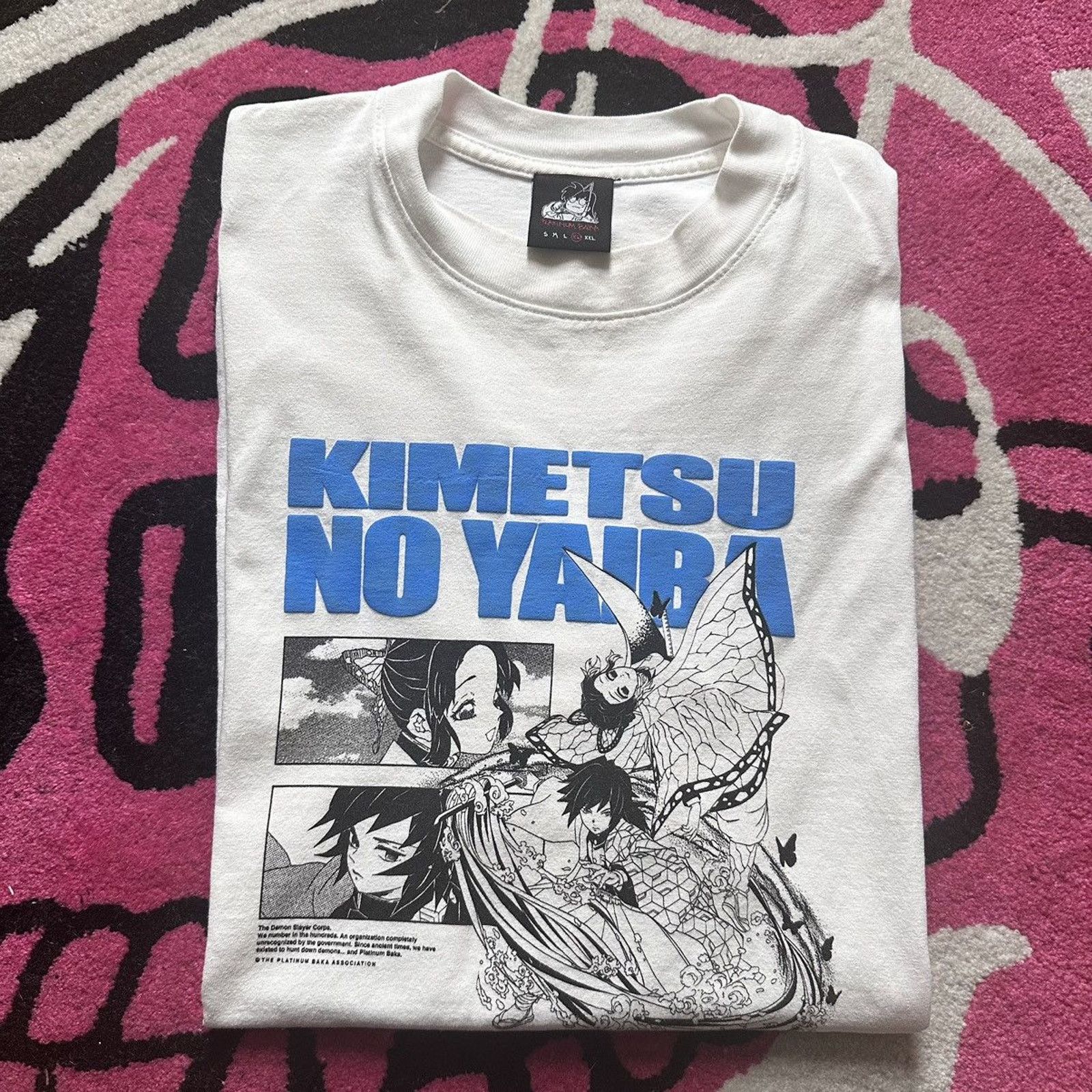 Vintage Platinum Baka x Demon Slayer Anime T-Shirt Size US XL / EU 56 / 4 - 1 Thumbnail