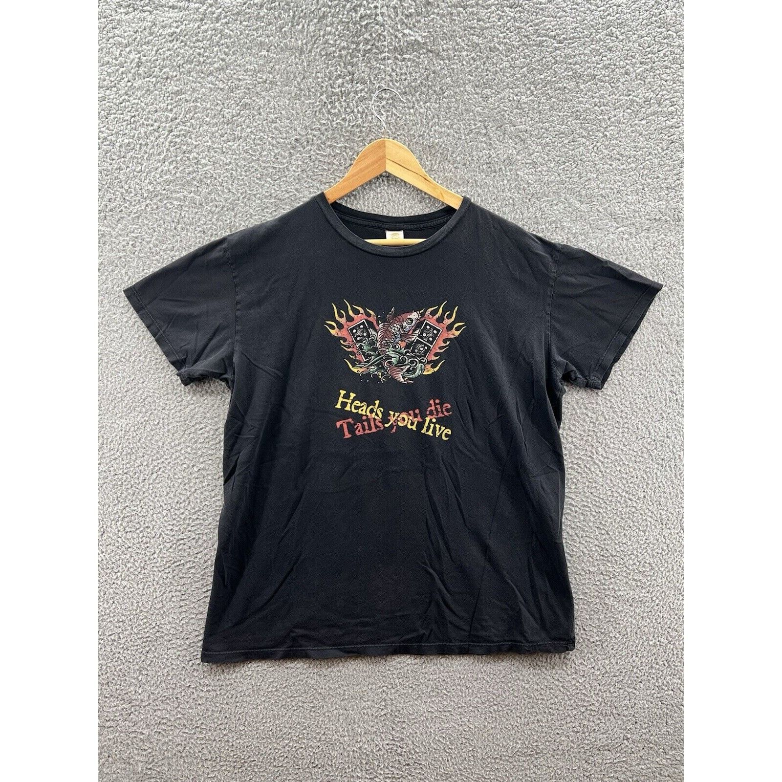 Ed Hardy Don Ed Hardy Heads You Live Tails You Die Domino T-Shirt XL Size US XL / EU 56 / 4 - 1 Thumbnail