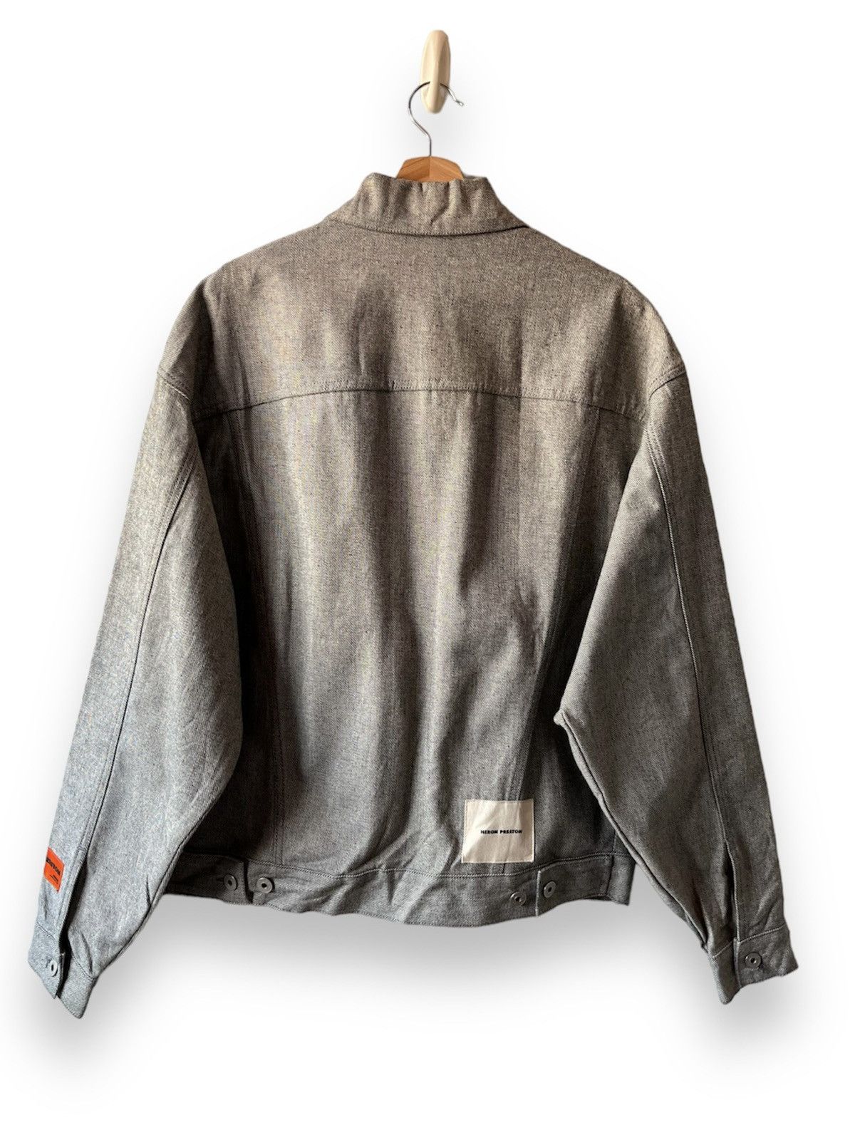 Designer × Heron Preston Heron Preston Raw Denim Trucker Jacket Size US L / EU 52-54 / 3 - 5 Thumbnail