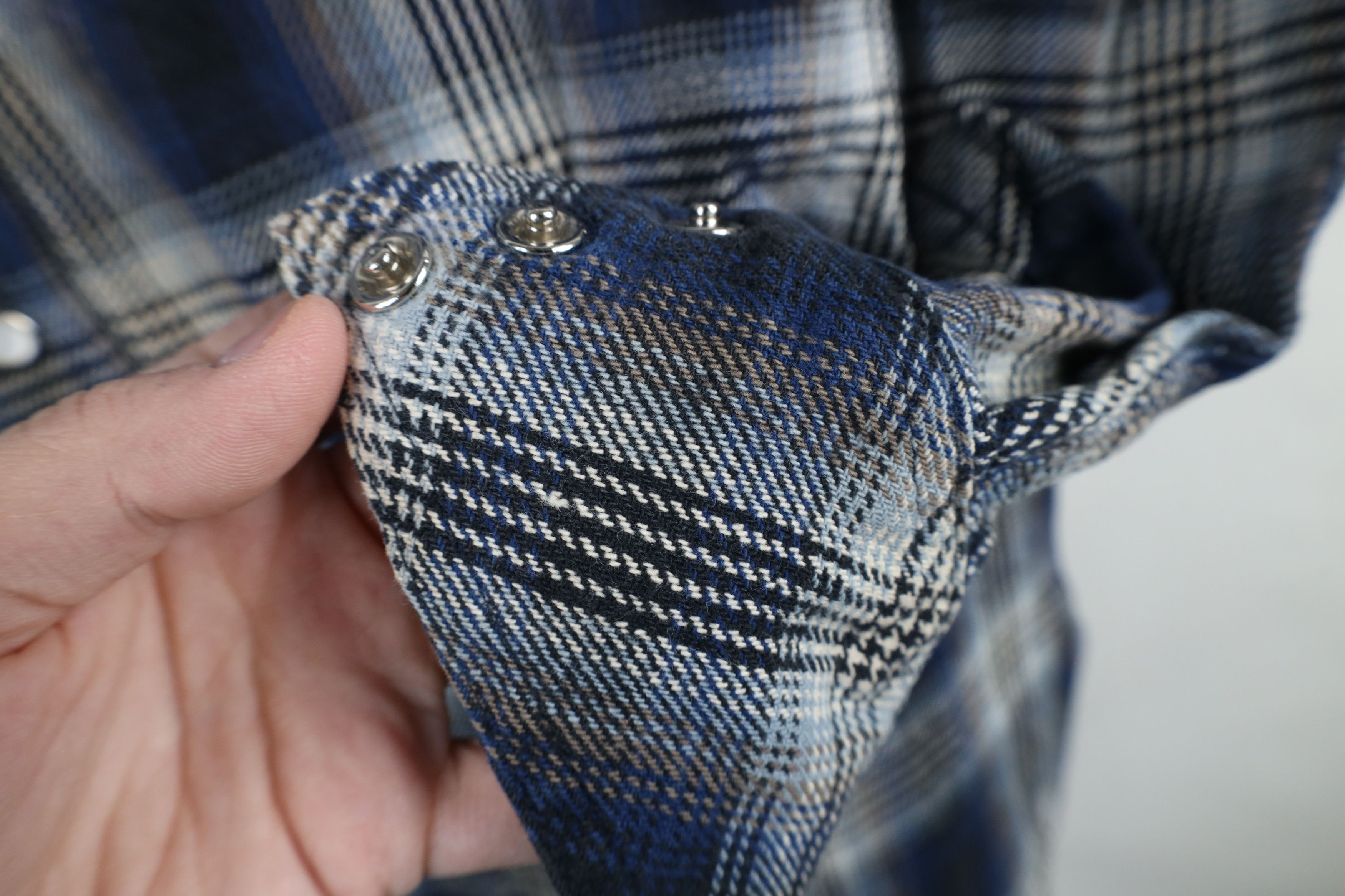 Vintage Vintage 90s Streetwear Snap Button Flannel Shirt Plaid Size US XL / EU 56 / 4 - 6 Thumbnail