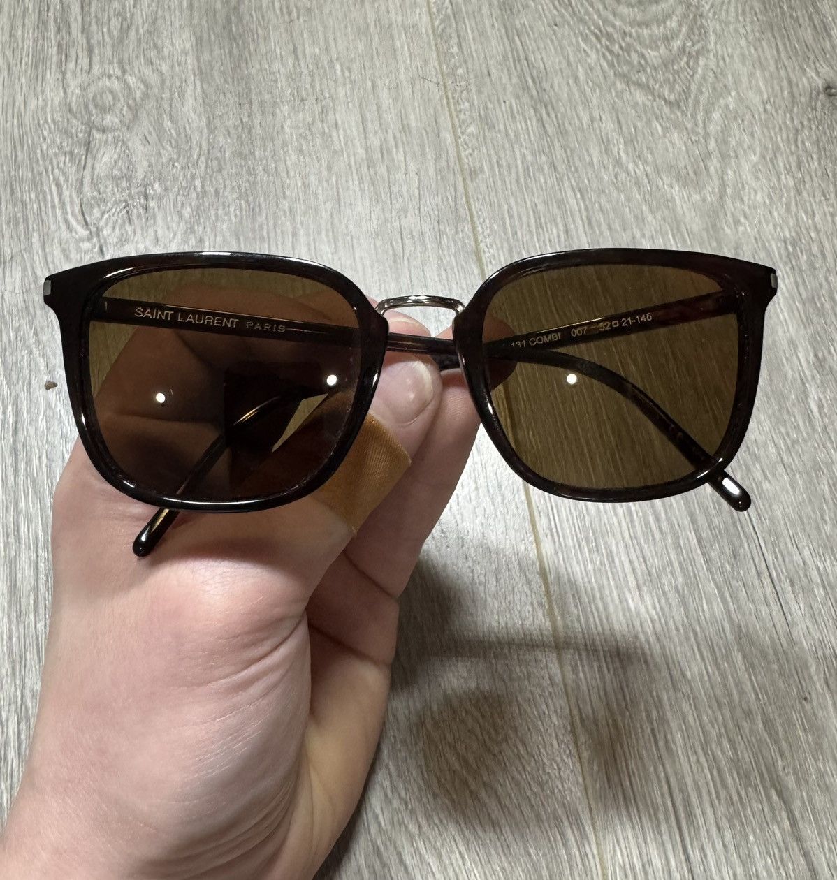 Saint Laurent Paris Saint Laurent Sl SL 131/F COMBI 007 Sunglasses Brown 271436 Size ONE SIZE - 14 Thumbnail