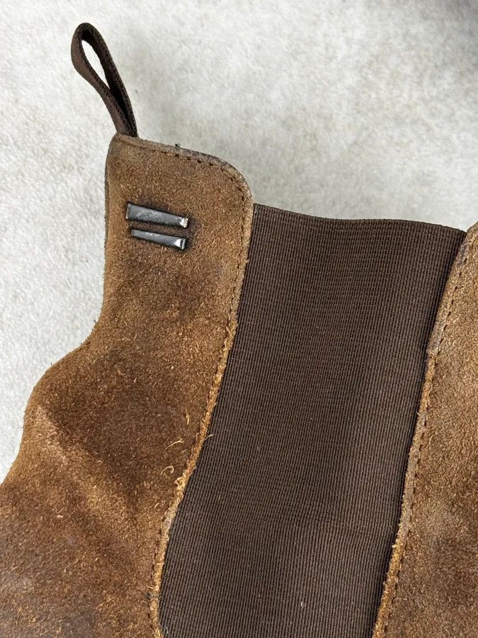 The Last Conspiracy The Last Conspiracy Brown Eroded Suede Chelsea Boots Size US 12 / EU 45 - 6 Thumbnail
