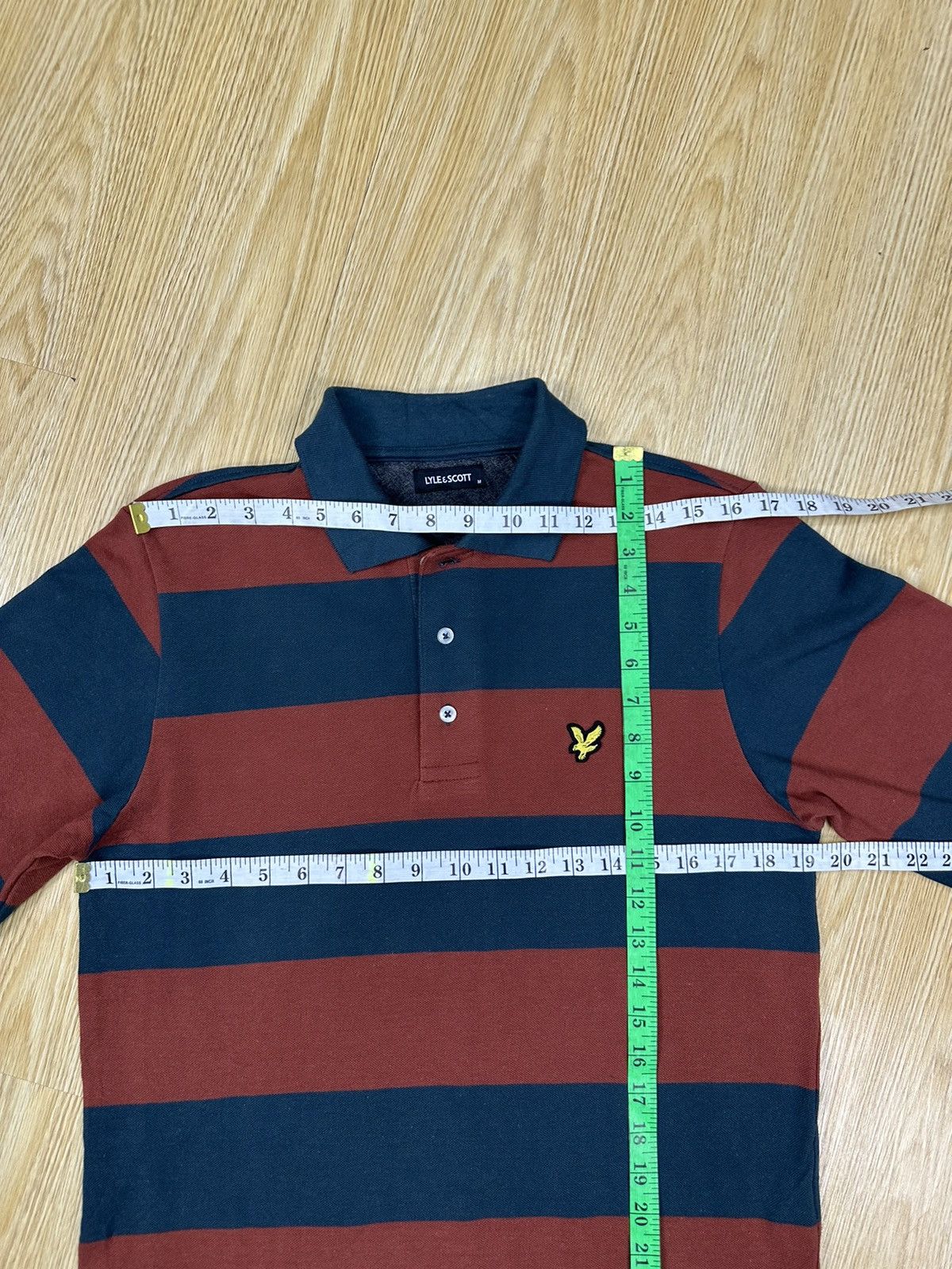 Lyle & Scott Lyle & Scott Stripe Rugby Polo A918 Size US M / EU 48-50 / 2 - 5 Thumbnail