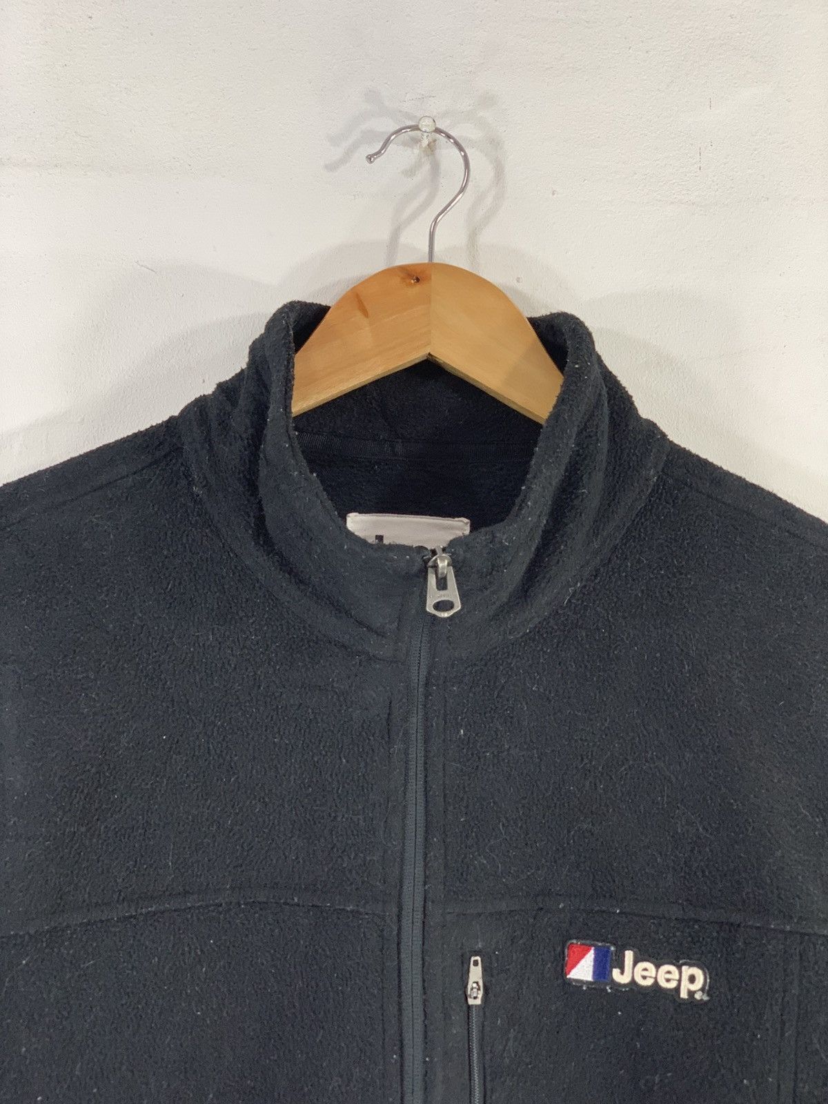 Jeep Jeep Fleece Black Jacket Full Zipper Size US L / EU 52-54 / 3 - 3 Thumbnail