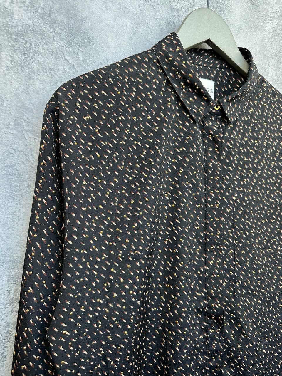 Reiss Reiss Muriel Shirt Button-Up Rhinestone Zip Sleeve Blouse Size S / US 4 / IT 40 - 3 Thumbnail