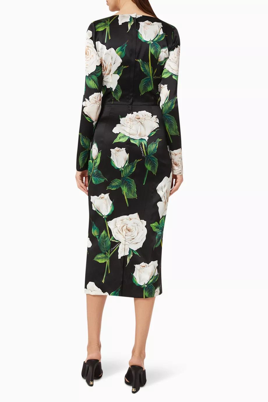 Dolce & Gabbana o1y0825 Midi Dress in Multicolor Size M / US 6-8 / IT 42-44 - 3 Thumbnail