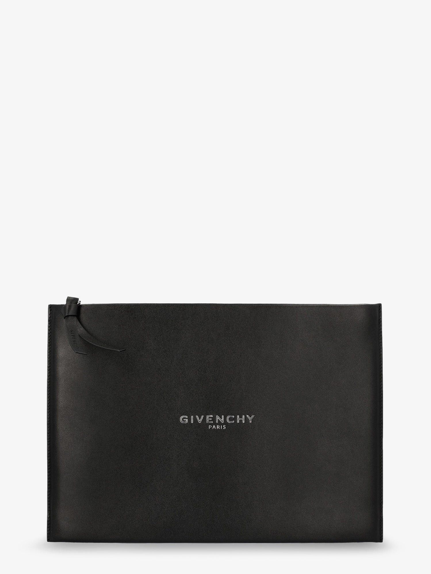 Givenchy Leather Clutch Bag With Lettering Logo On The Front Size ONE SIZE - 1 Thumbnail