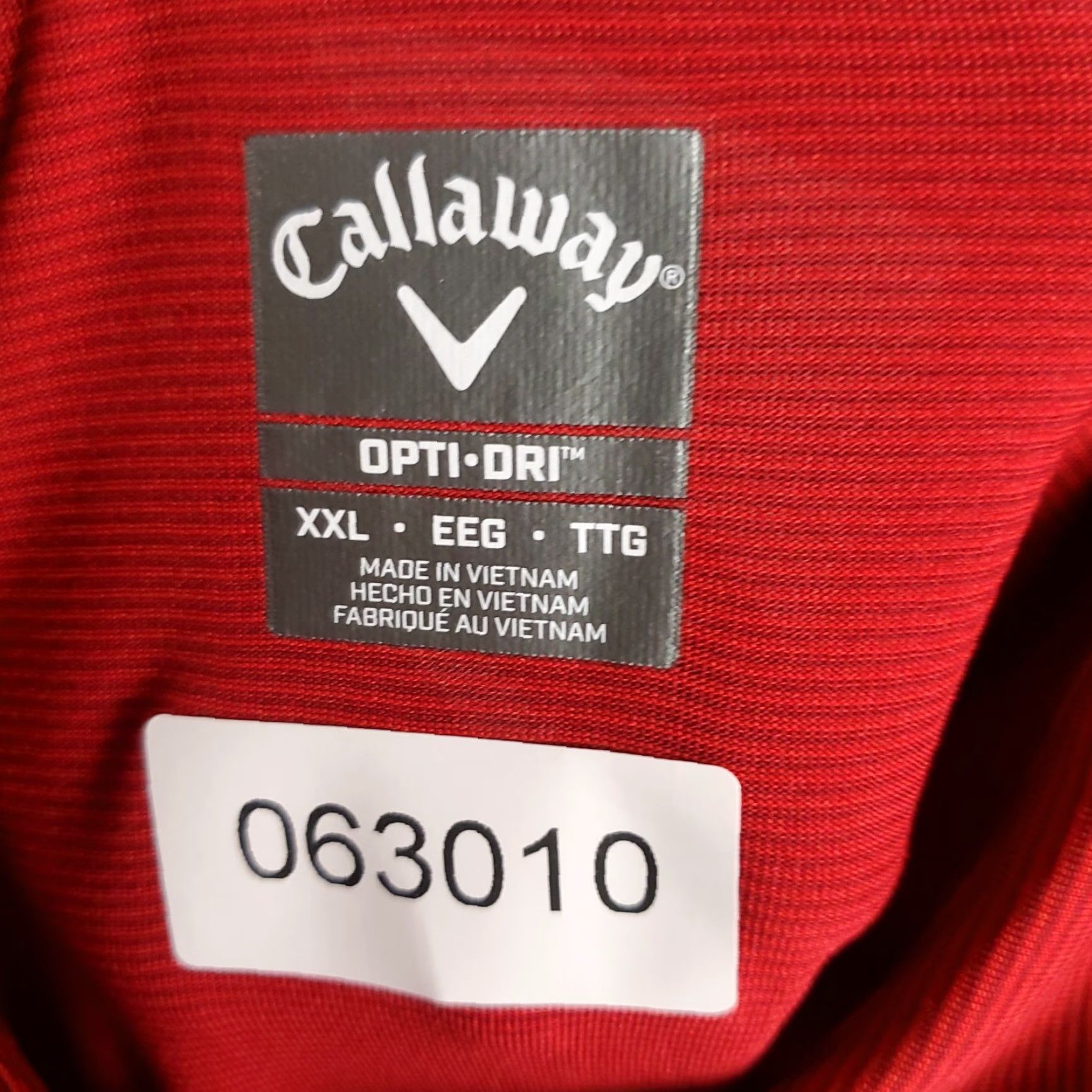 Callaway Callaway Polo Shirt Mens Size 2XL Red Striped Opti Dri Fit Golf Short Sleeve Size US XXL / EU 58 / 5 - 7 Thumbnail