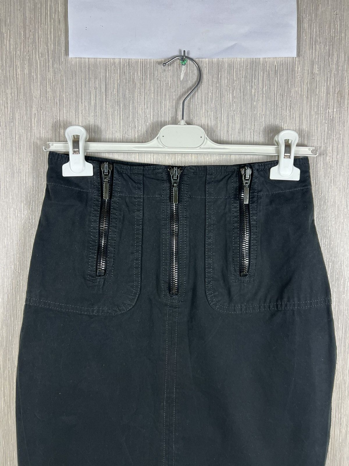 plein sud Plein sud jeanius 3 front zippers mini skirt y2k avant garde Size 26" / US 2 / IT 38 - 3 Thumbnail