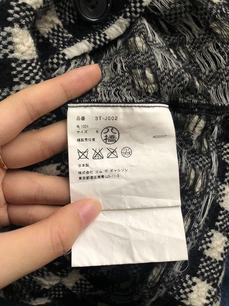 Comme des Garcons Comme Des Garcons Black and white woven plaid double-breas Size S / US 4 / IT 40 - 8 Thumbnail
