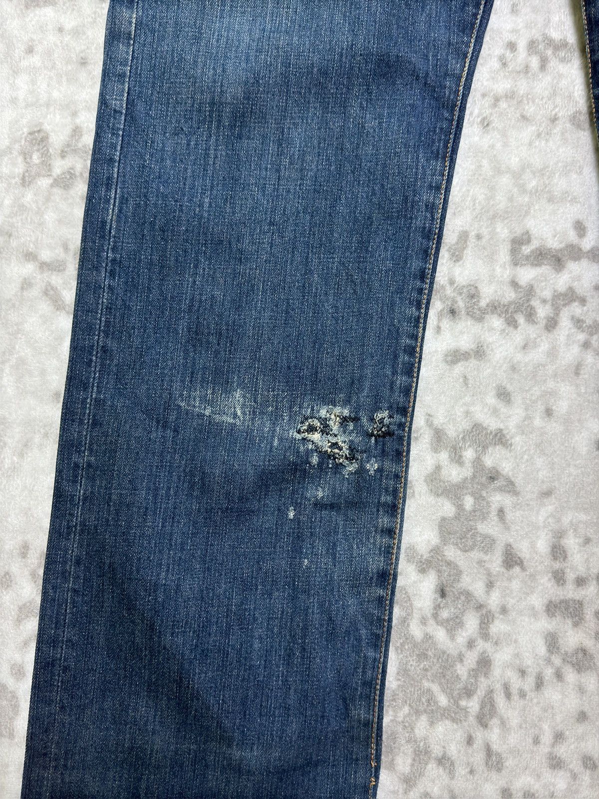 Hysteric Glamour Vintage Mr. Greedy Daicock Distressed Graphic Denim Jeans Size US 30 / EU 46 - 5 Thumbnail