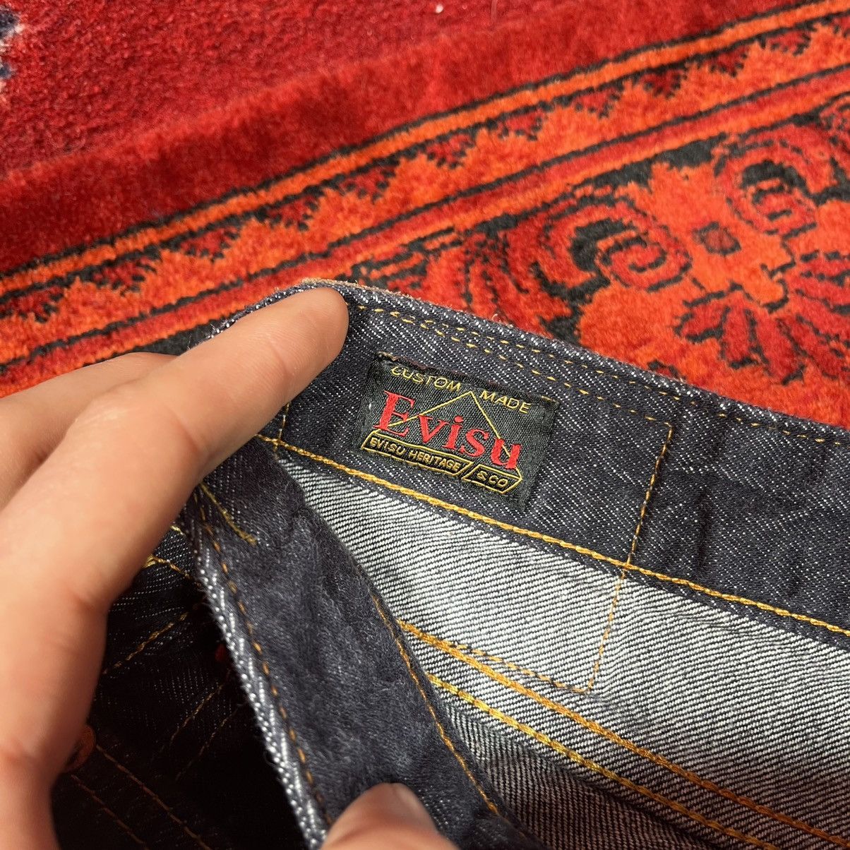 Y2K EVISU Heritage Jeans 2010 Daruma Neko Daicock Seagull