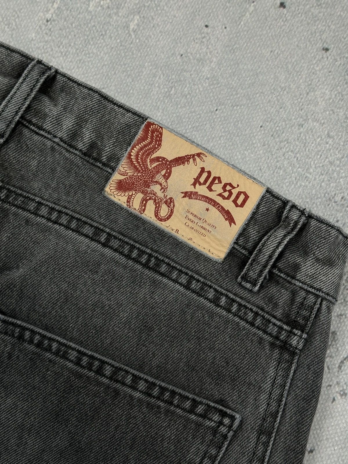 Peso Peso Archive Curved Seam Grey Wash Baggy Jeans Y2K W30 Size US 30 / EU 46 - 8 Thumbnail