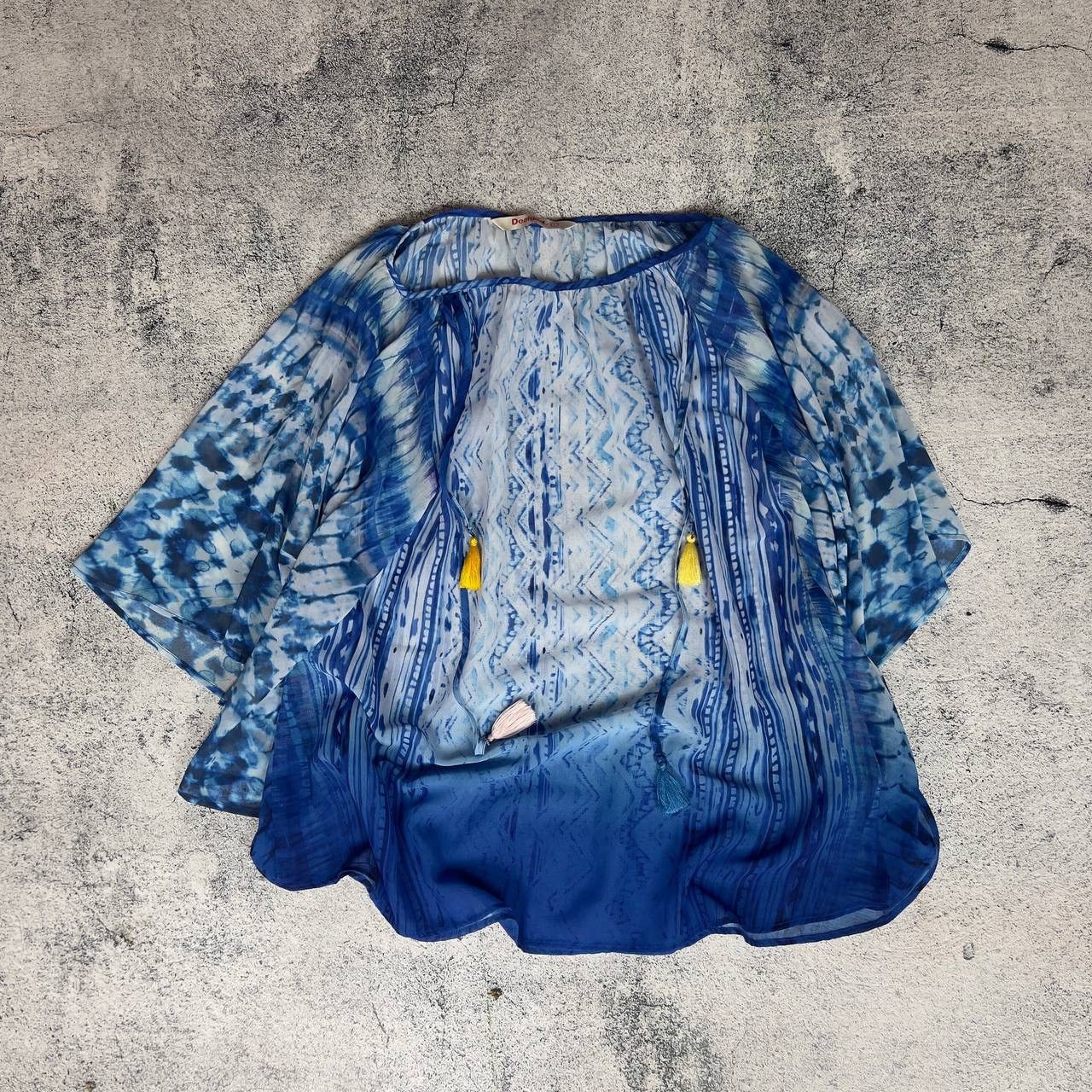 Desigual Desigual Poncho Women's Size L Blue ` Size L / US 10 / IT 46 - 1 Thumbnail