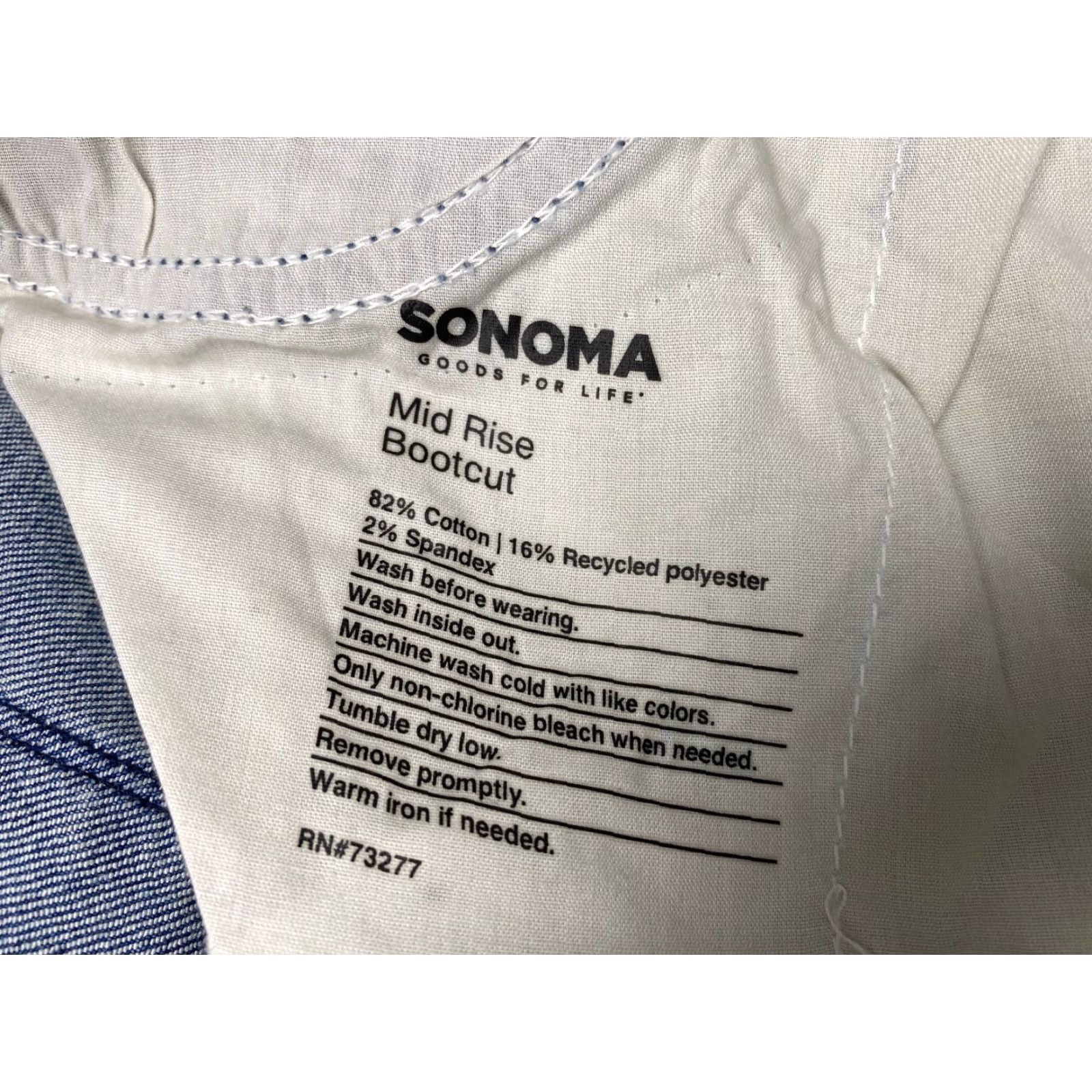 Vintage NWT Sonoma Jeans Bootcut Mid Rise Plus 30Wx31 Jeans Blue Modern Wash Womens 30W Plus Size Size 30" / US 8 / IT 44 - 7 Thumbnail