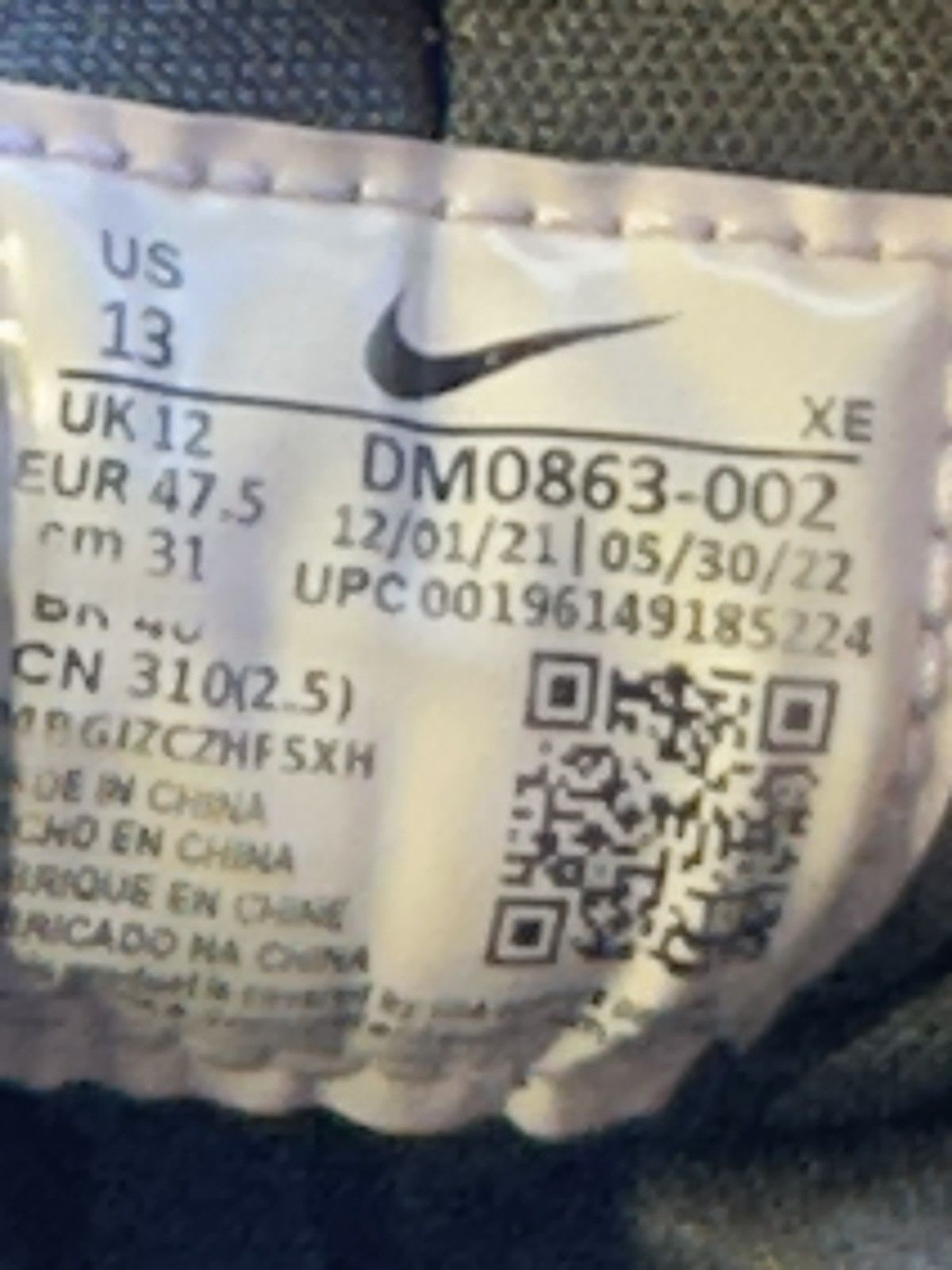 Nike Nike Air Huarache Crater Premium Dark Smoke Grey Size US 13 / EU 46 - 8 Thumbnail
