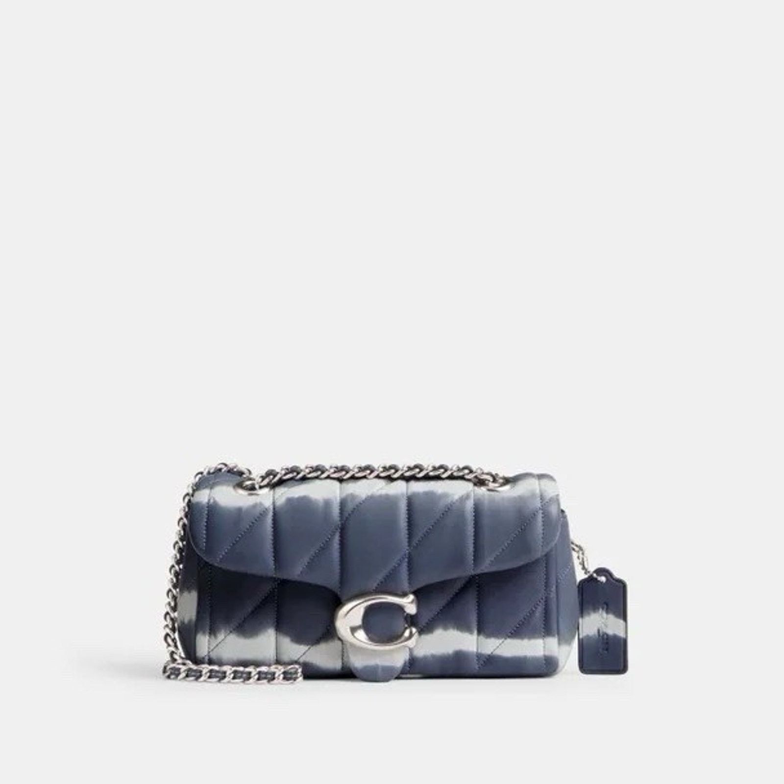 Coach NWT COACH CU080 Quilted Tabby Shoulder Bag 20 Midnight Navy Size ONE SIZE - 6 Thumbnail