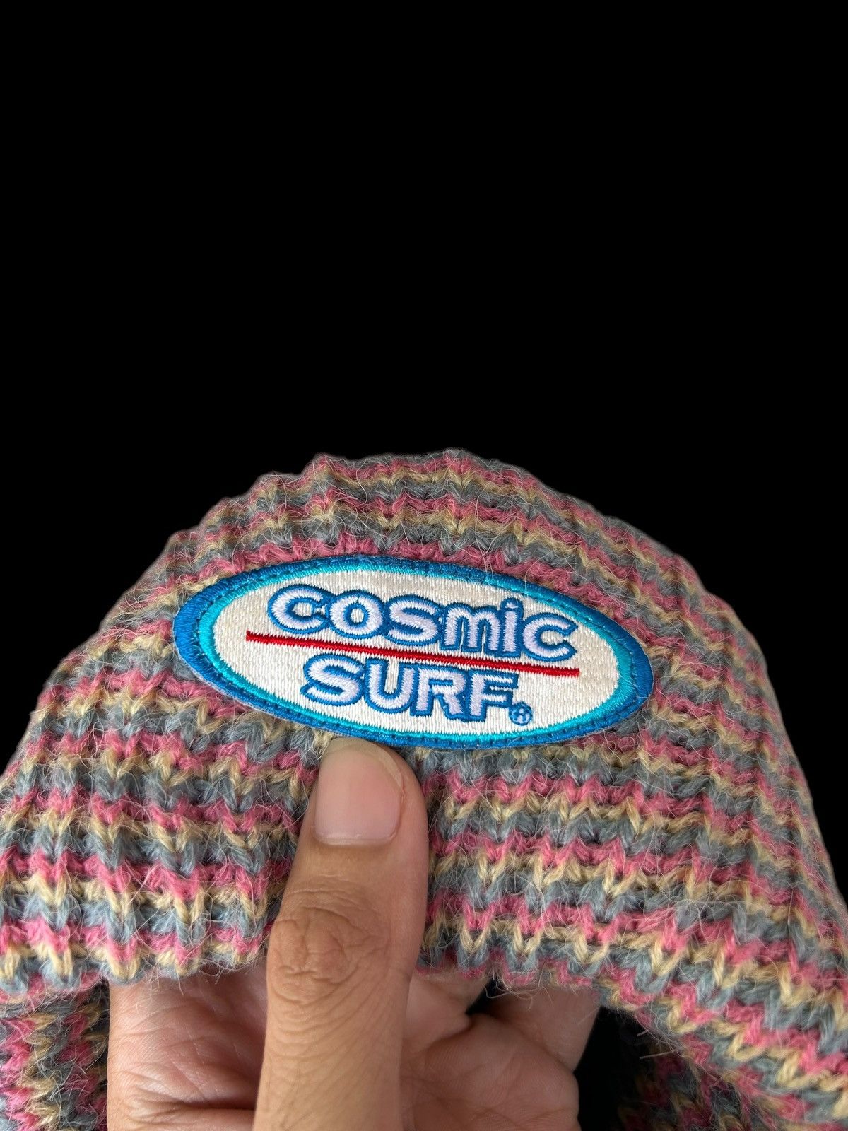 Japanese Brand × Kapital × Vintage Vtg Made in Japan Cosmic Surf knitt Beanie Hats☠️🎌🎌 Size ONE SIZE - 5 Thumbnail