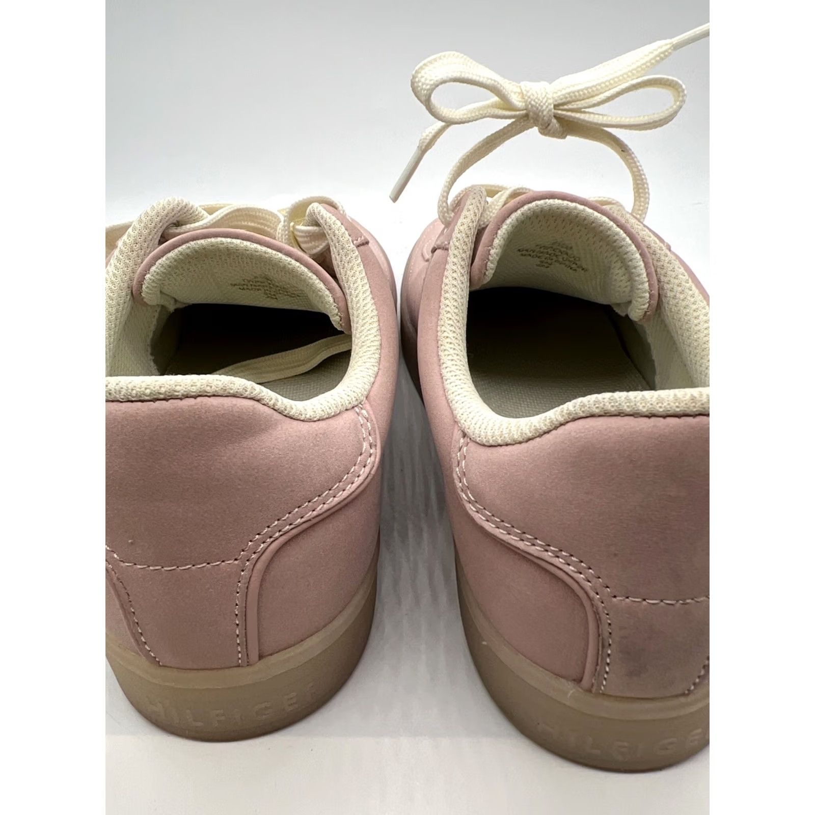 Tommy Hilfiger VINTAGE Tommy Hilfiger Platform Sneakers Women’s 6.5 Blush Pink Lace Up Casual Low Top Size M / US 6-8 / IT 42-44 - 6 Thumbnail