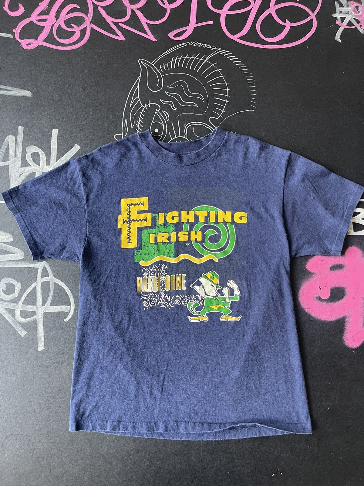 NCAA × Vintage Norte dame “fighting Irish” T-shirt Size US M / EU 48-50 / 2 - 1 Thumbnail