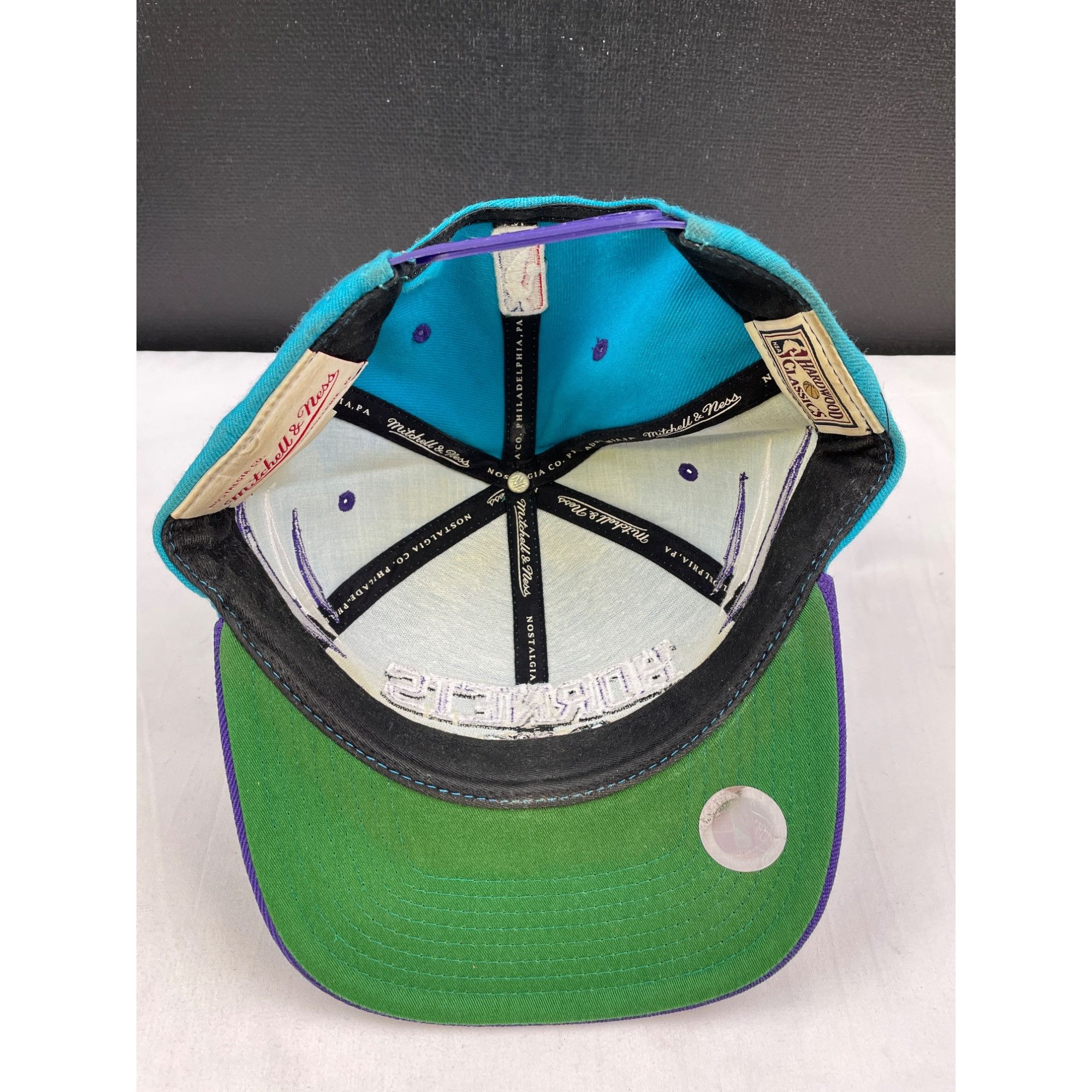 Mitchell & Ness Mitchell & Ness Hornets Blue/Purple Unisex Hat/Cap Adjustabl Size ONE SIZE - 7 Thumbnail