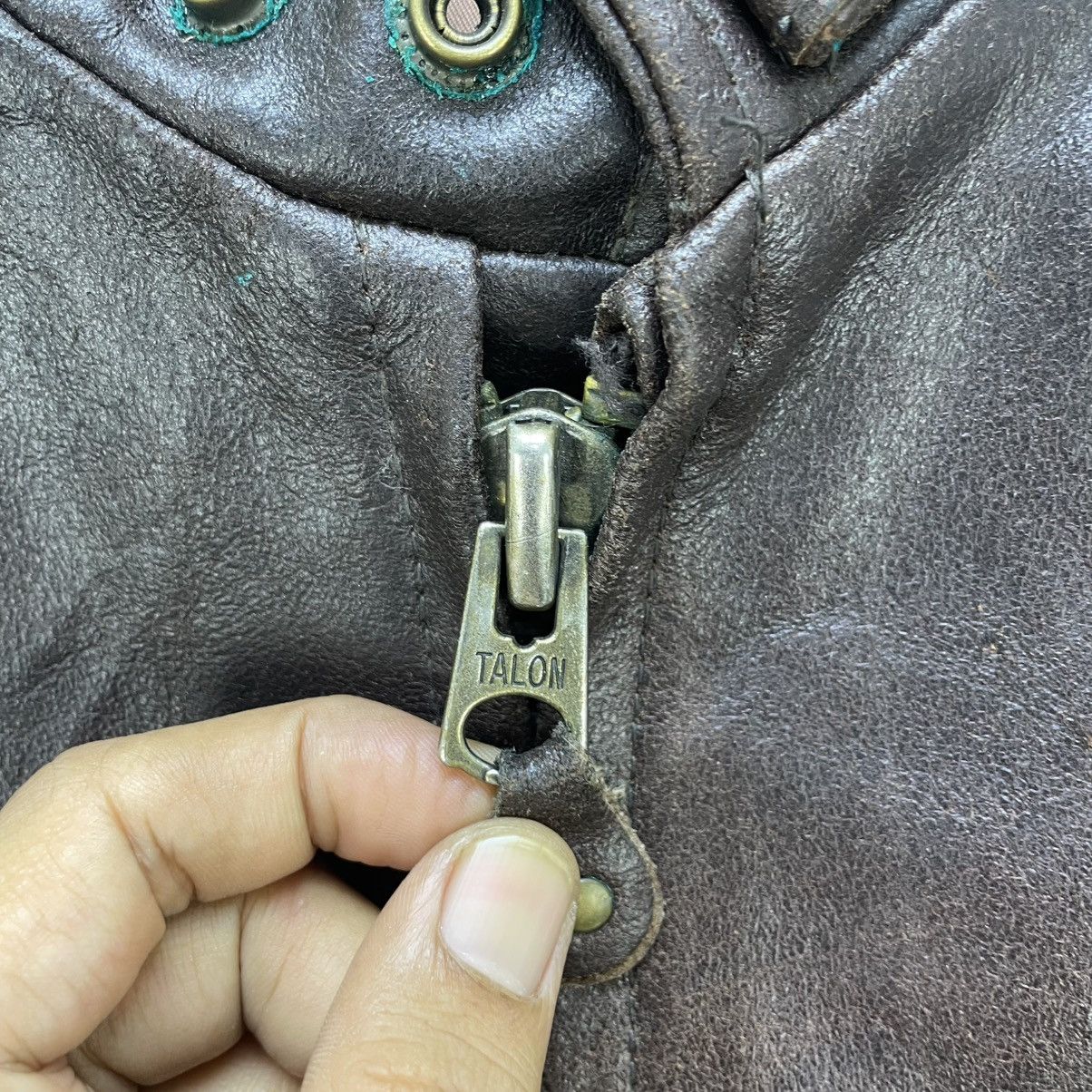 Genuine Leather 💥Vintage Cowhide Leather Riding Cafe Racer Jacket Size US M / EU 48-50 / 2 - 7 Thumbnail