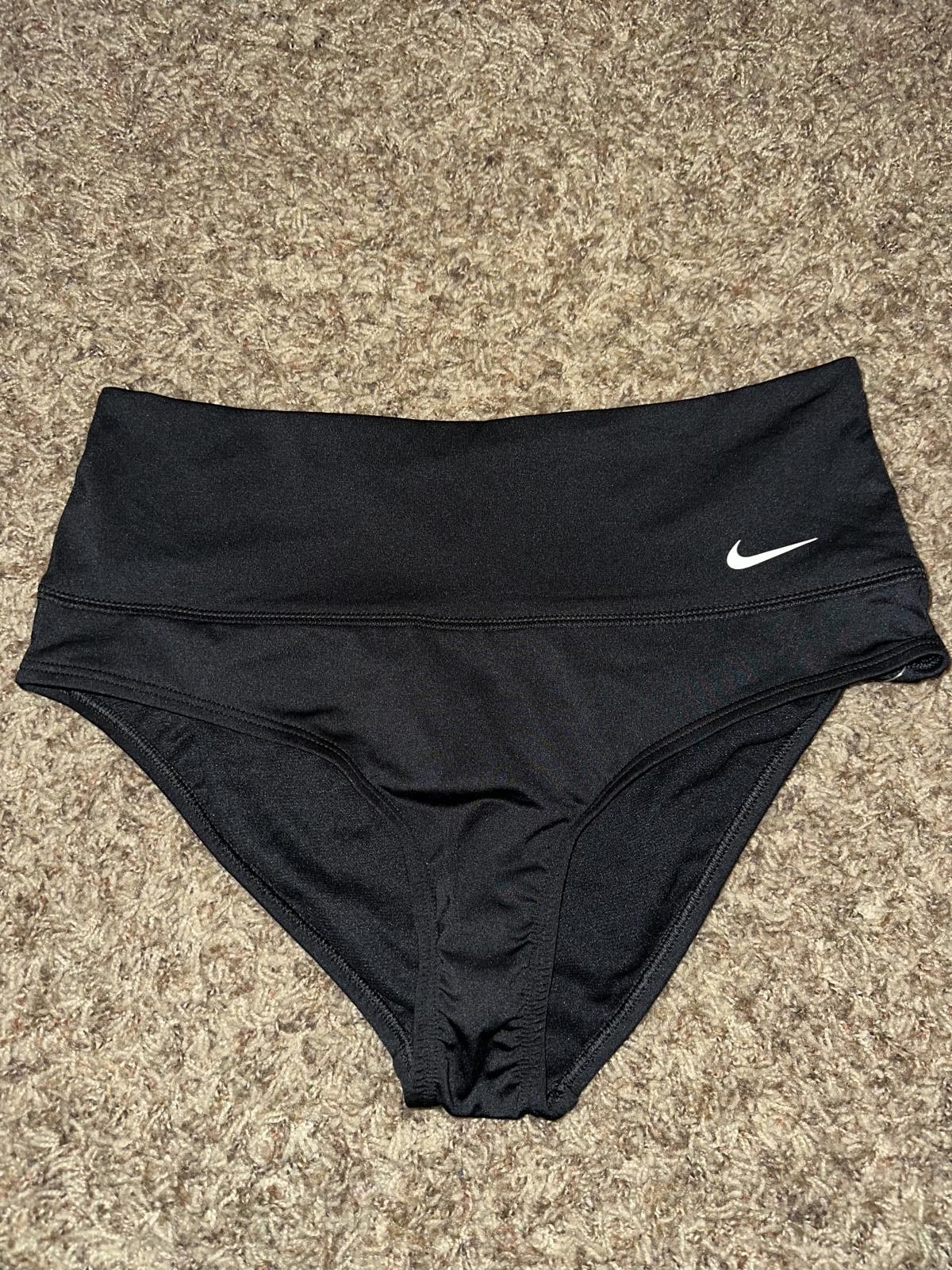 Nike Nike Women's Essential High Waisted Black Swimsuit With Zipper Pocket Size ONE SIZE - 1 Thumbnail