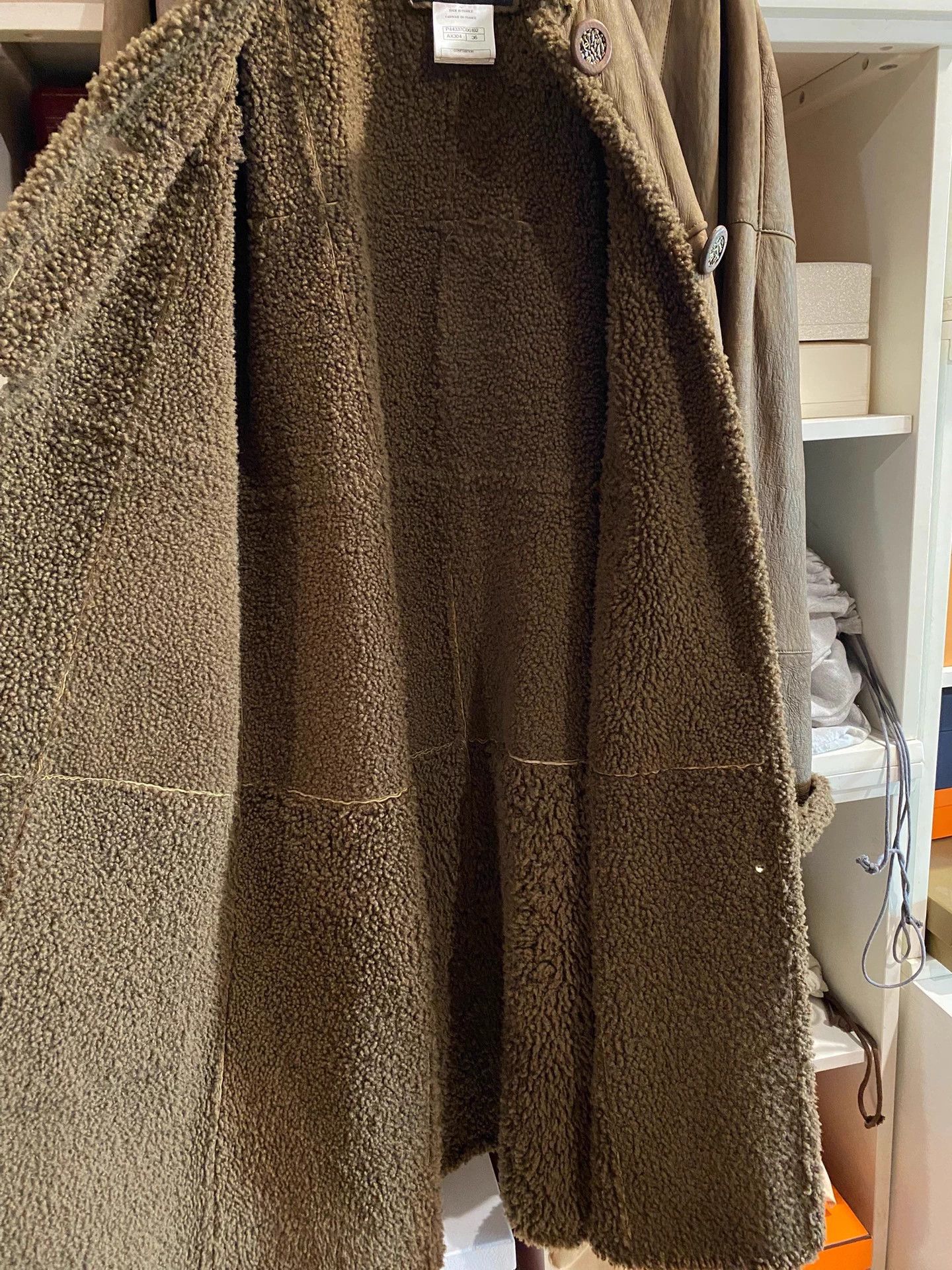 Chanel Chanel Shearling Coat 36 Vintage-Inspired Adjustable Waist Size XS / US 0-2 / IT 36-38 - 6 Thumbnail