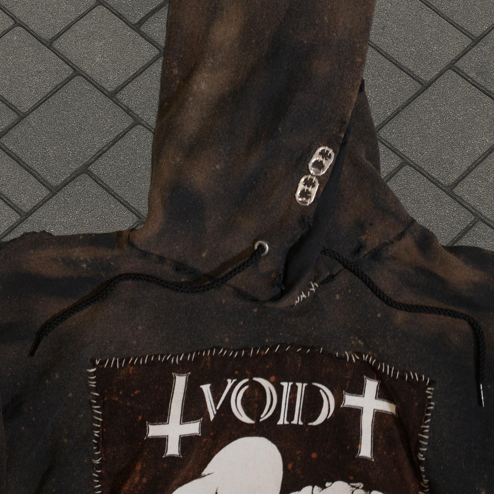 Vintage Thrashed Punk Patchwork Hoodie Size US M / EU 48-50 / 2 - 3 Thumbnail