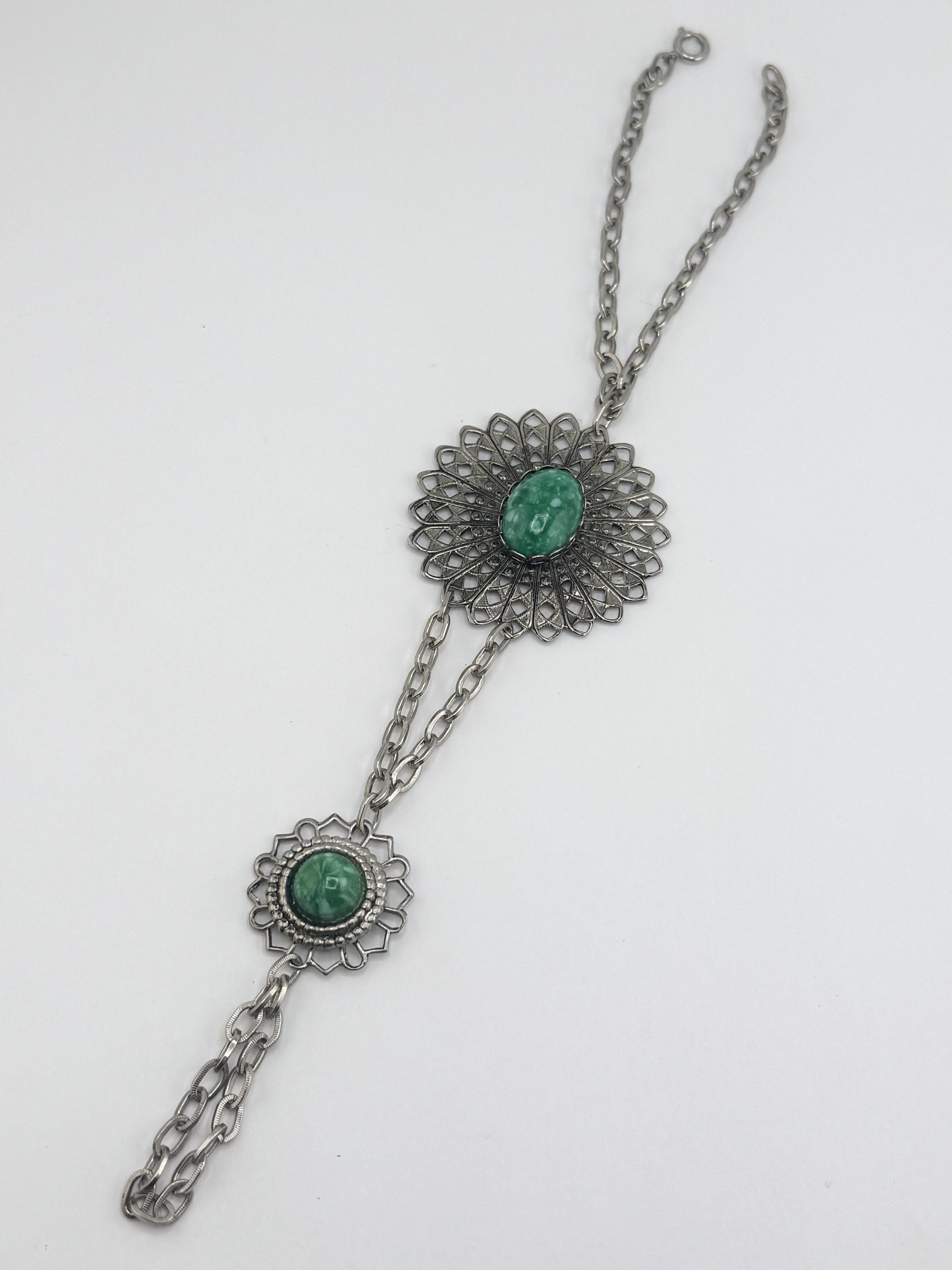 Vintage Vintage silver filigree slave bracelet and ring Size ONE SIZE - 2 Thumbnail