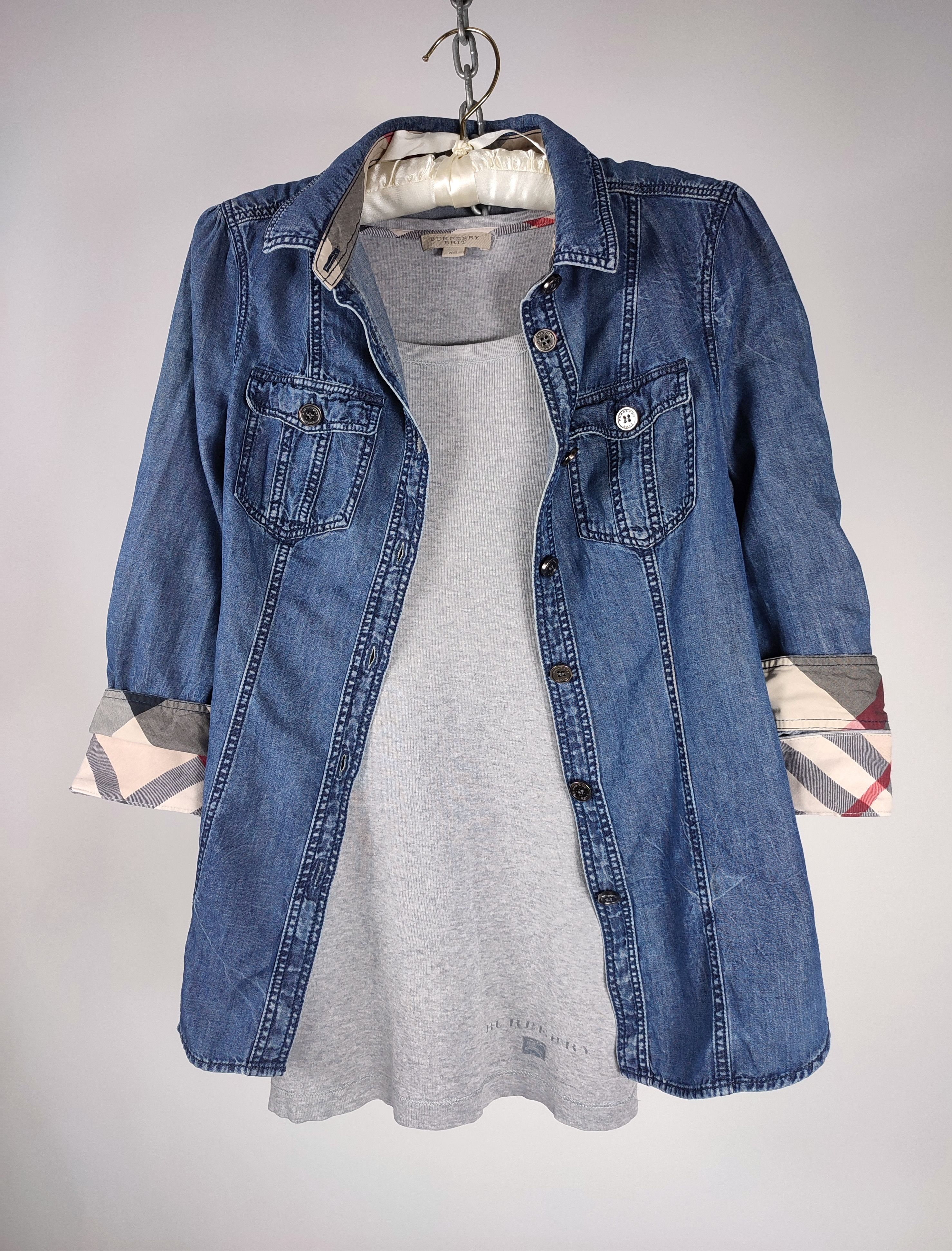 Burberry Burberry Brit denim Button Shirt + dress Size XS / US 0-2 / IT 36-38 - 1 Thumbnail