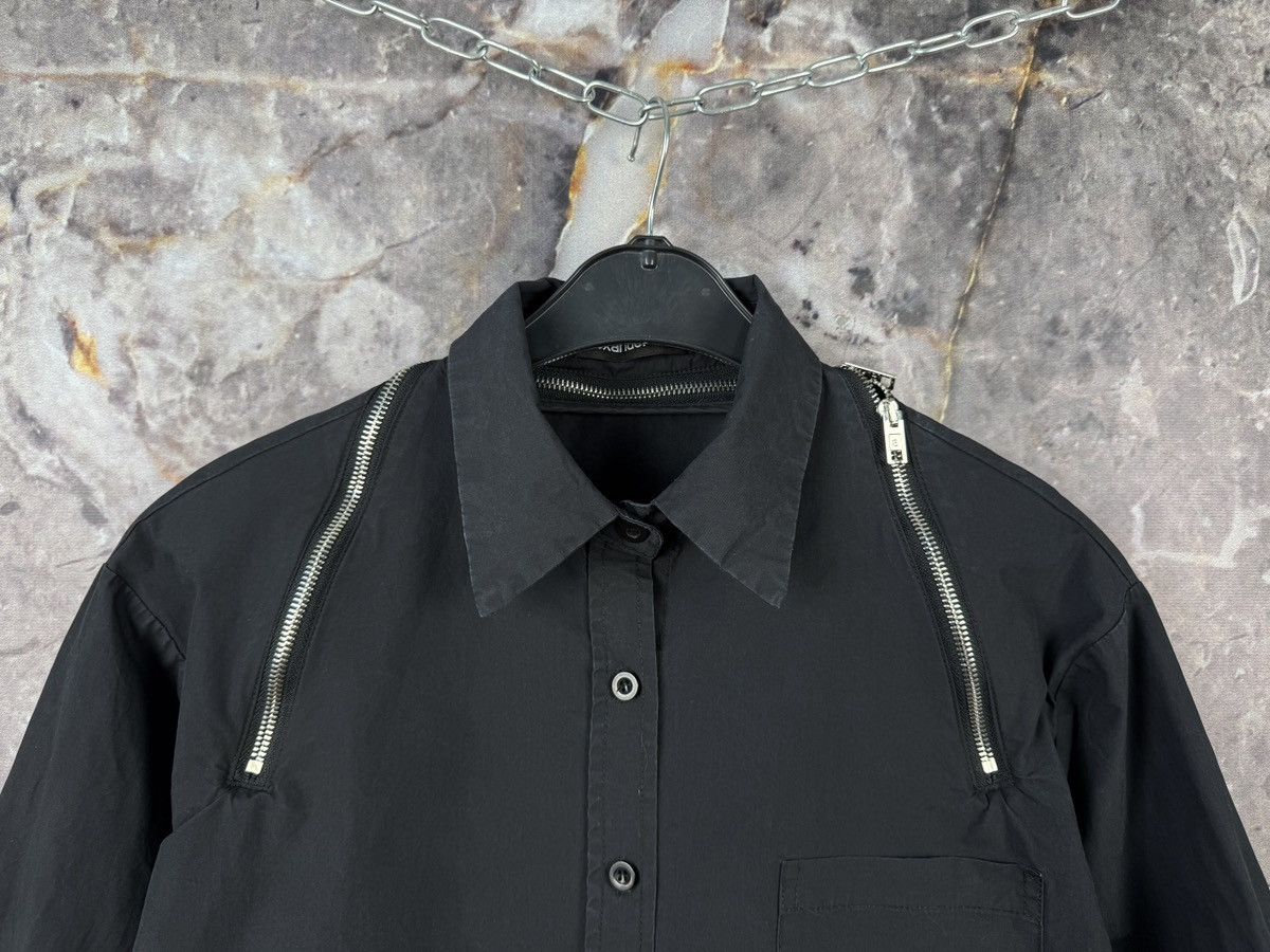 Alexander Wang Alexander Wang Black Shirt Long Sleeve Zip Detail Designer Size S / US 4 / IT 40 - 2 Thumbnail