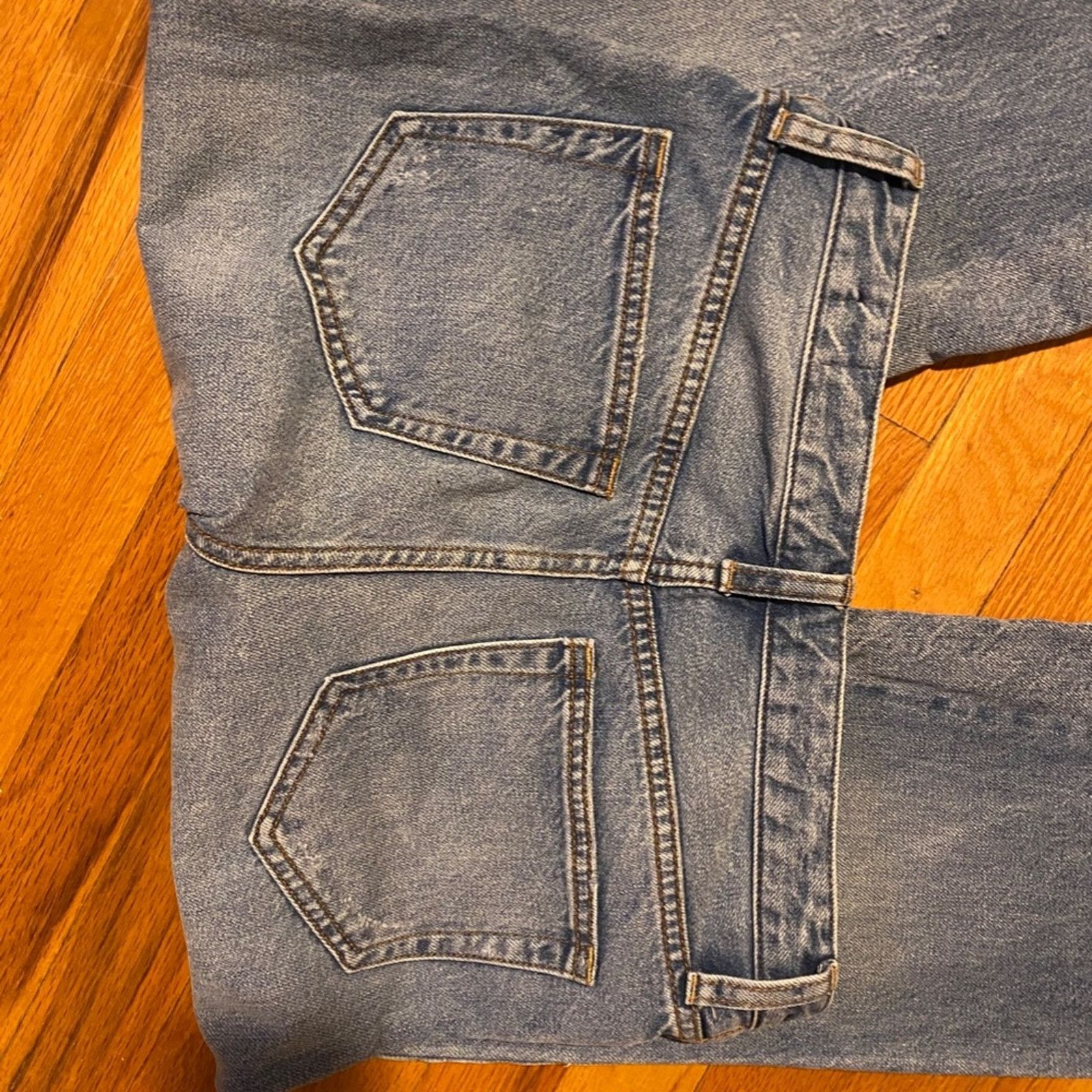 Free People Free People High-Rise Regular Button Fly Raw Hem Jeans - 26 Size 26" / US 2 / IT 38 - 14 Thumbnail