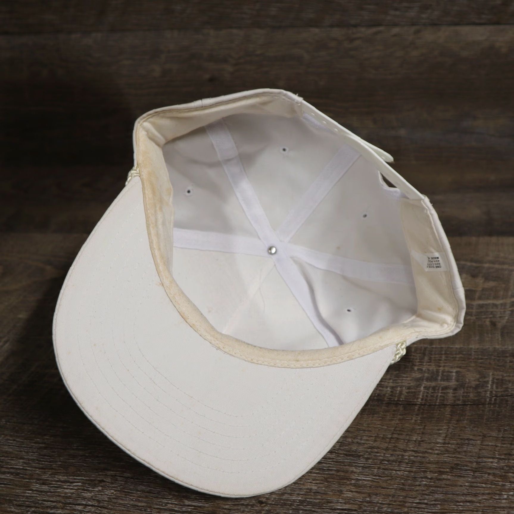 Hanes VINTAGE Hanes NASCAR Racing White Rope Snapback Hat Cap Made in USA Size ONE SIZE - 5 Thumbnail