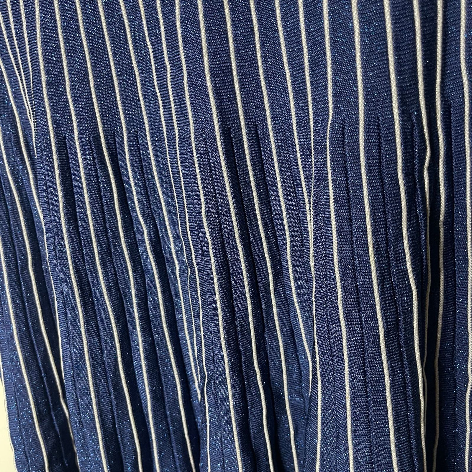 Jonathan Simkhai JONATHAN SIMKHAI Pleated Metallic Stretch-knit Dress Size M / US 6-8 / IT 42-44 - 8 Thumbnail