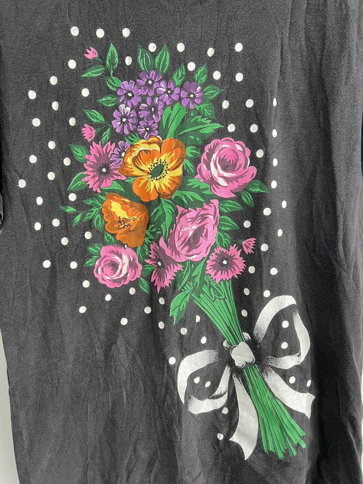 Japanese Brand Vintage Floral Bouquet Flowers Tee Shirt L Size US L / EU 52-54 / 3 - 3 Thumbnail