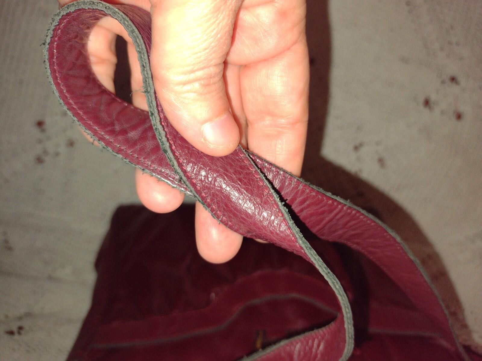 Etienne Aigner VTG 70s Aigner Burgundy Leather Shoulder Bag Chunky A Size ONE SIZE - 5 Thumbnail