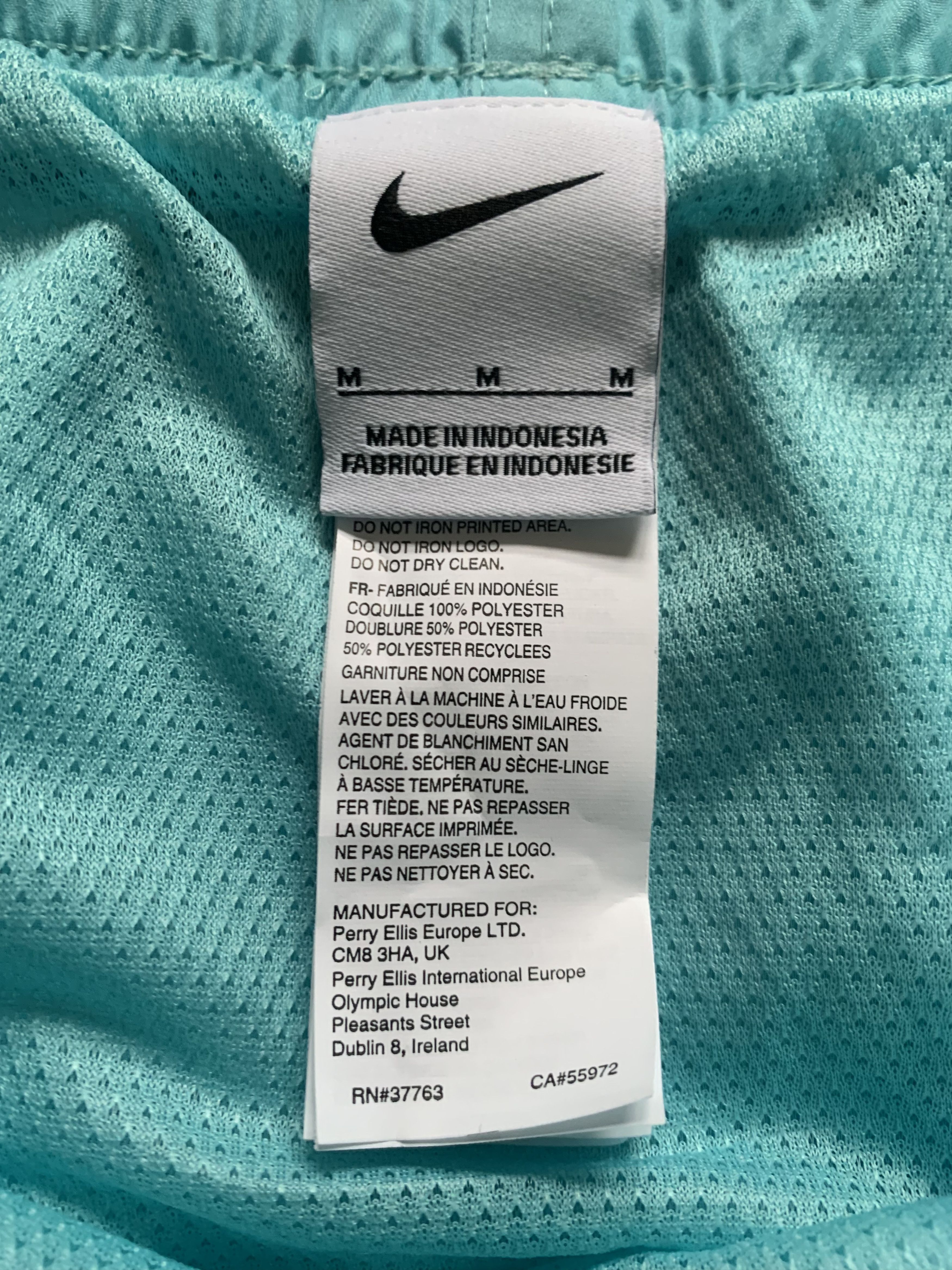Nike Nike Mens Beach Swim Shorts Turquoise Size US 32 / EU 48 - 6 Thumbnail