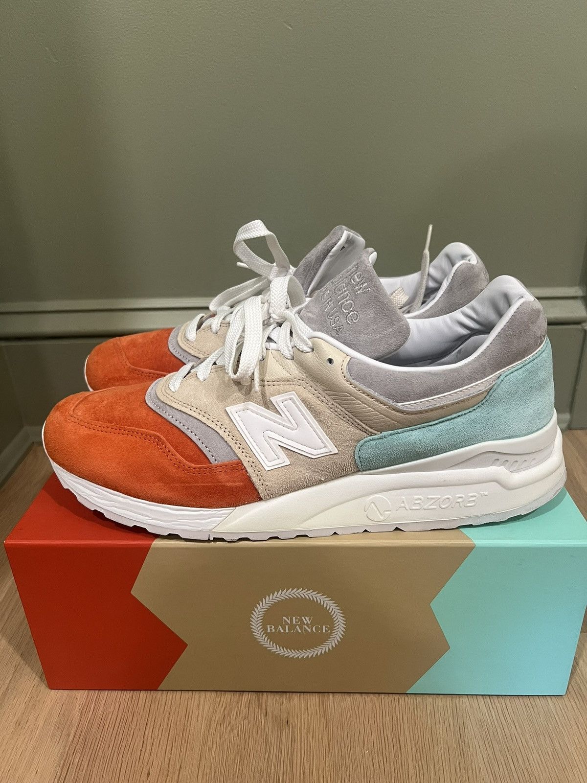 Kith × New Balance Ronnie Fieg x New Balance Mykonos 997.5 Суclades Sz 12 KITH Size US 12 / EU 45 - 2 Thumbnail