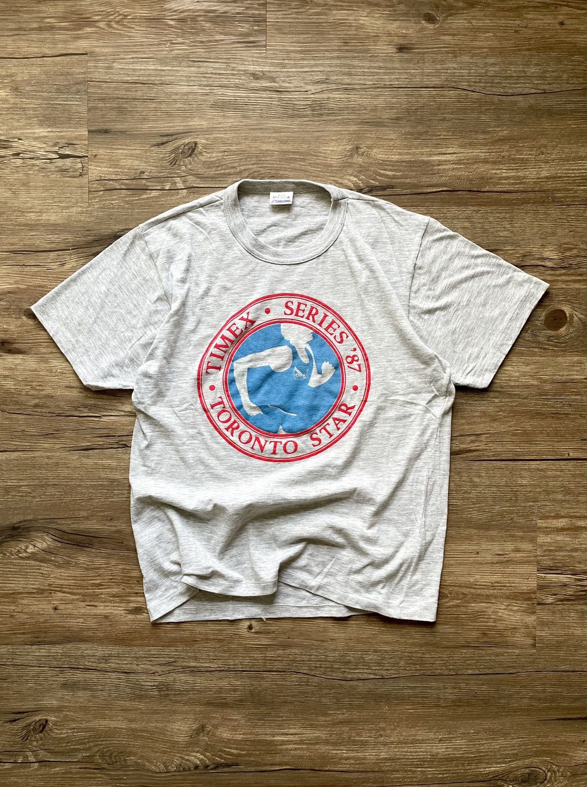 Brooks × Vintage Vintage 80s Brooks Toronto Marathon Running T Shirt Men’s Size US L / EU 52-54 / 3 - 1 Thumbnail