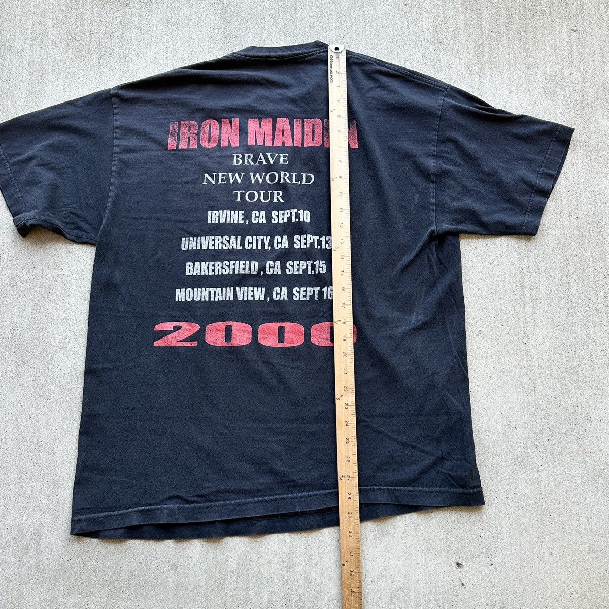 Band Tees × Iron Maiden × Vintage Vintage Iron Maiden Band Tee Shirt 2000 Brave New World Size US XL / EU 56 / 4 - 6 Thumbnail