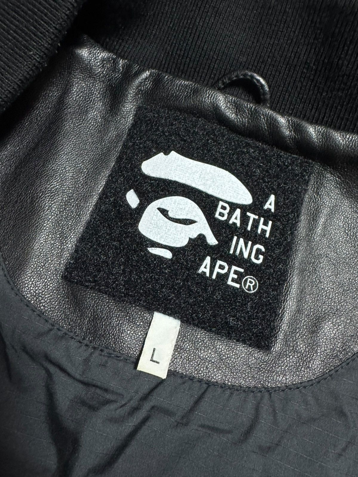 Bape BAPE Star patch Sheep Lether Jacket Black Size US L / EU 52-54 / 3 - 8 Thumbnail