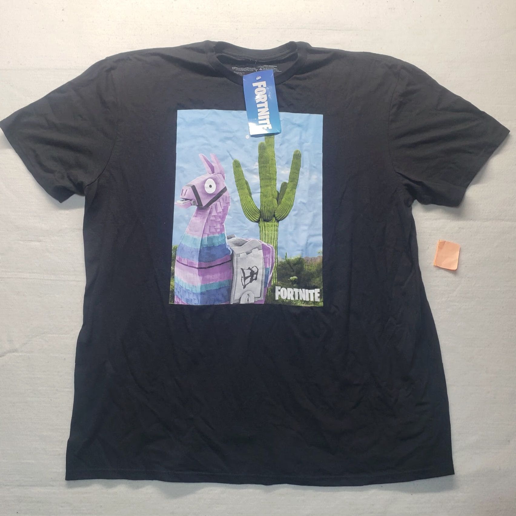 Vintage Fortnite Shirt Womens 2X Black 100% Cotton Officially Licensed T-Shirt Fortnite Theme 90s Pop Culture Vintage Size XXL / US 16-18 / IT 52-54 - 2 Thumbnail