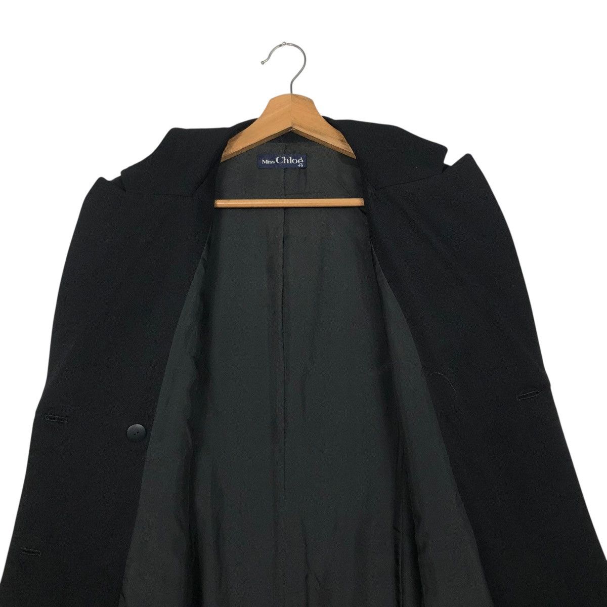 Chloe 🔥VINTAGE LONG COAT DOUBLE BREAST MISS CHLOE Size S / US 4 / IT 40 - 17 Thumbnail